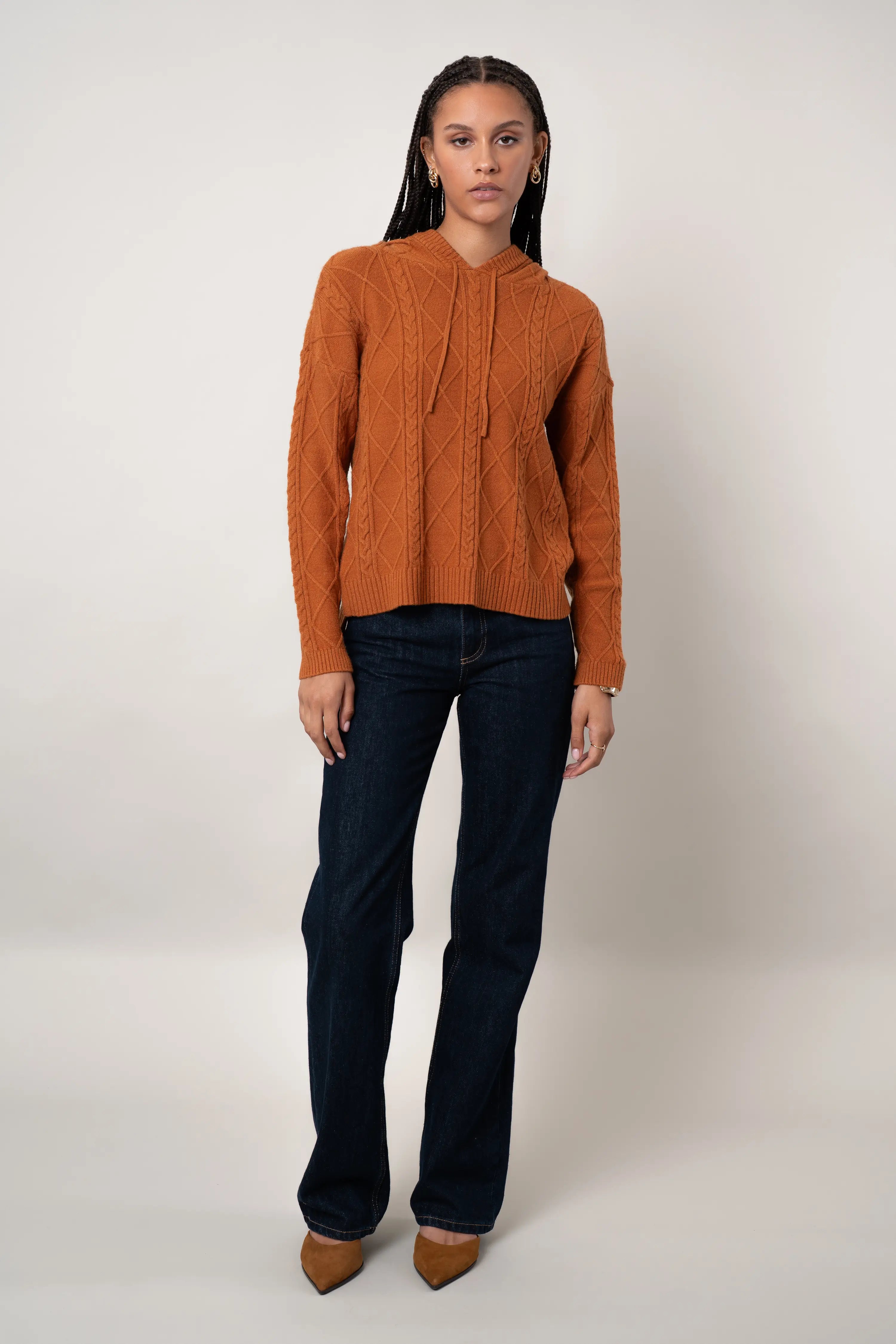 The Cable Diamond Hoodie