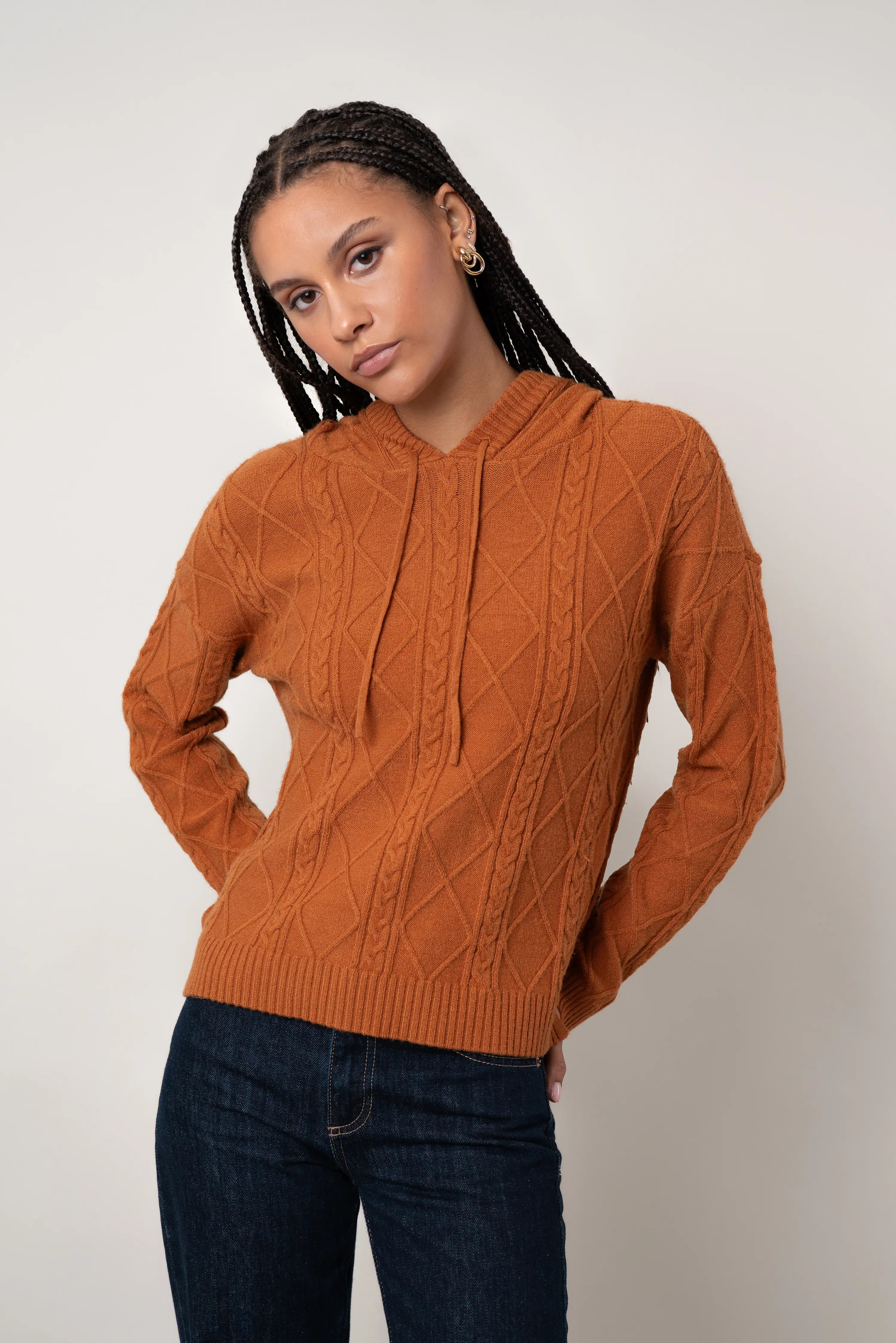 The Cable Diamond Hoodie