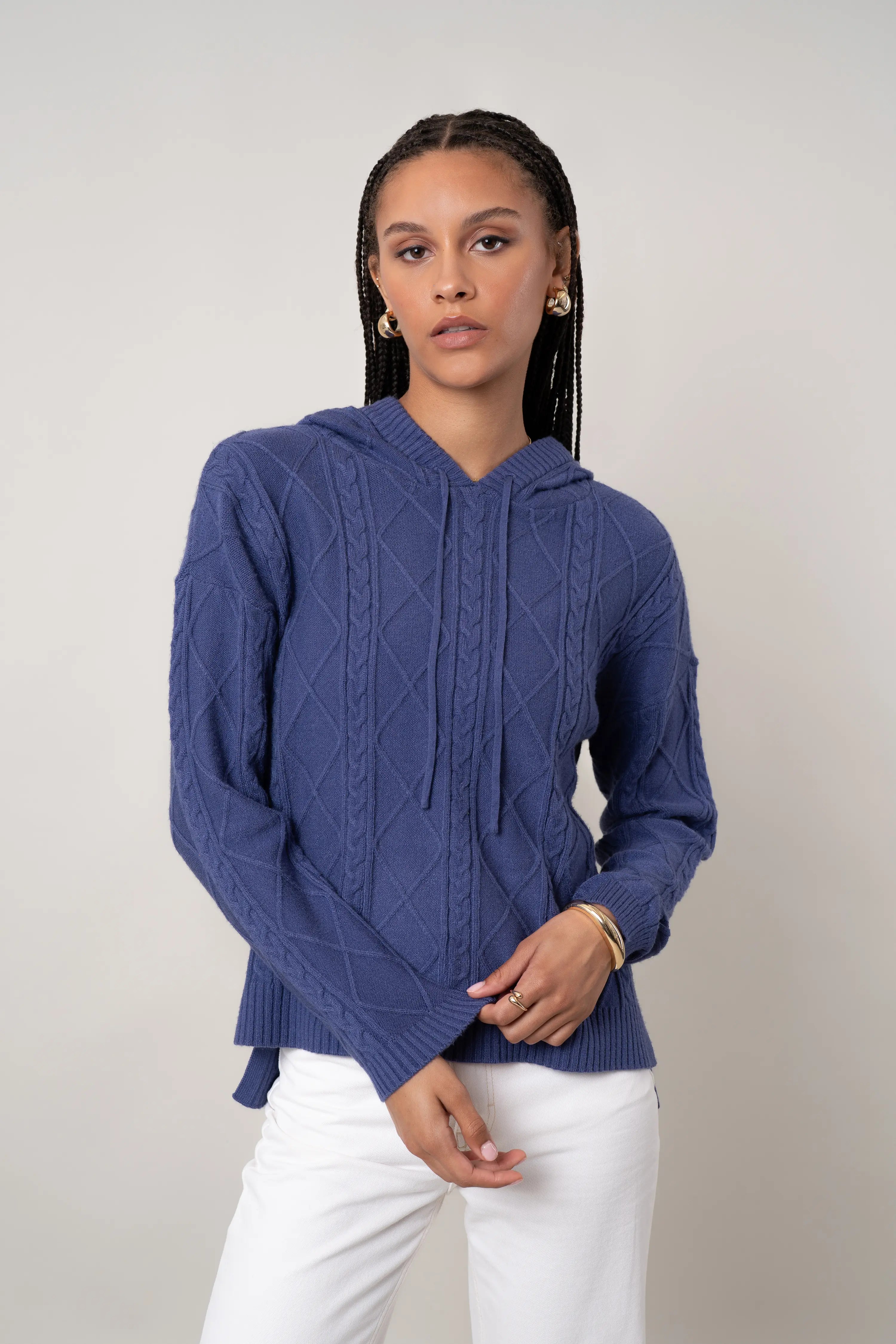 The Cable Diamond Hoodie