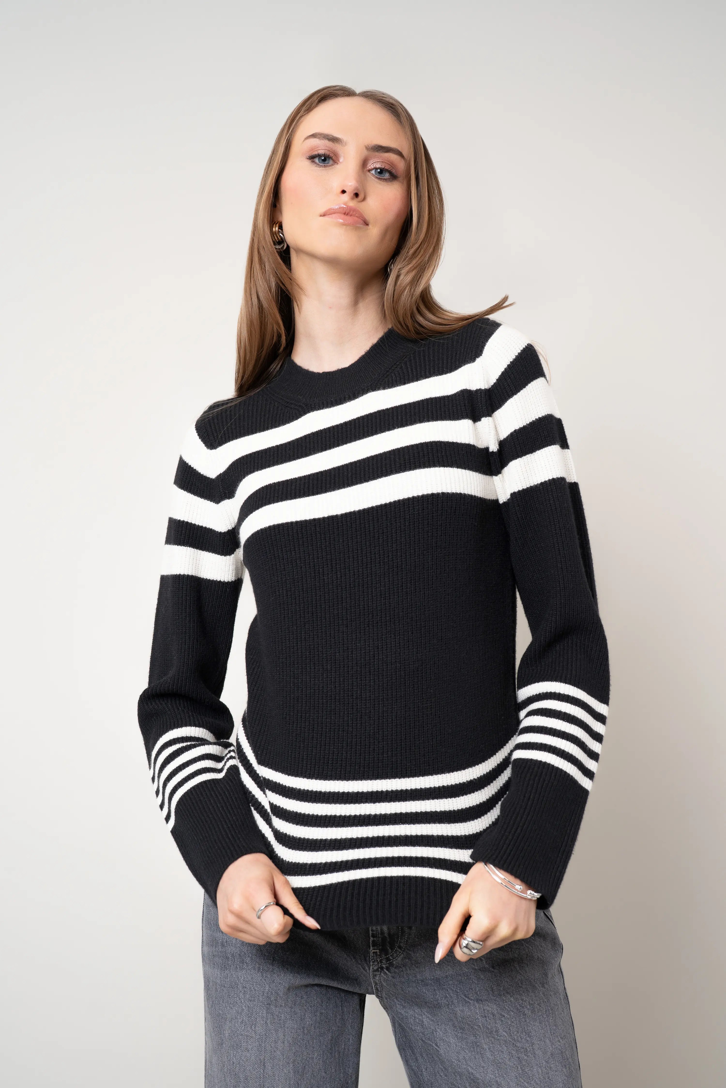 The Striped Crewneck Pullover