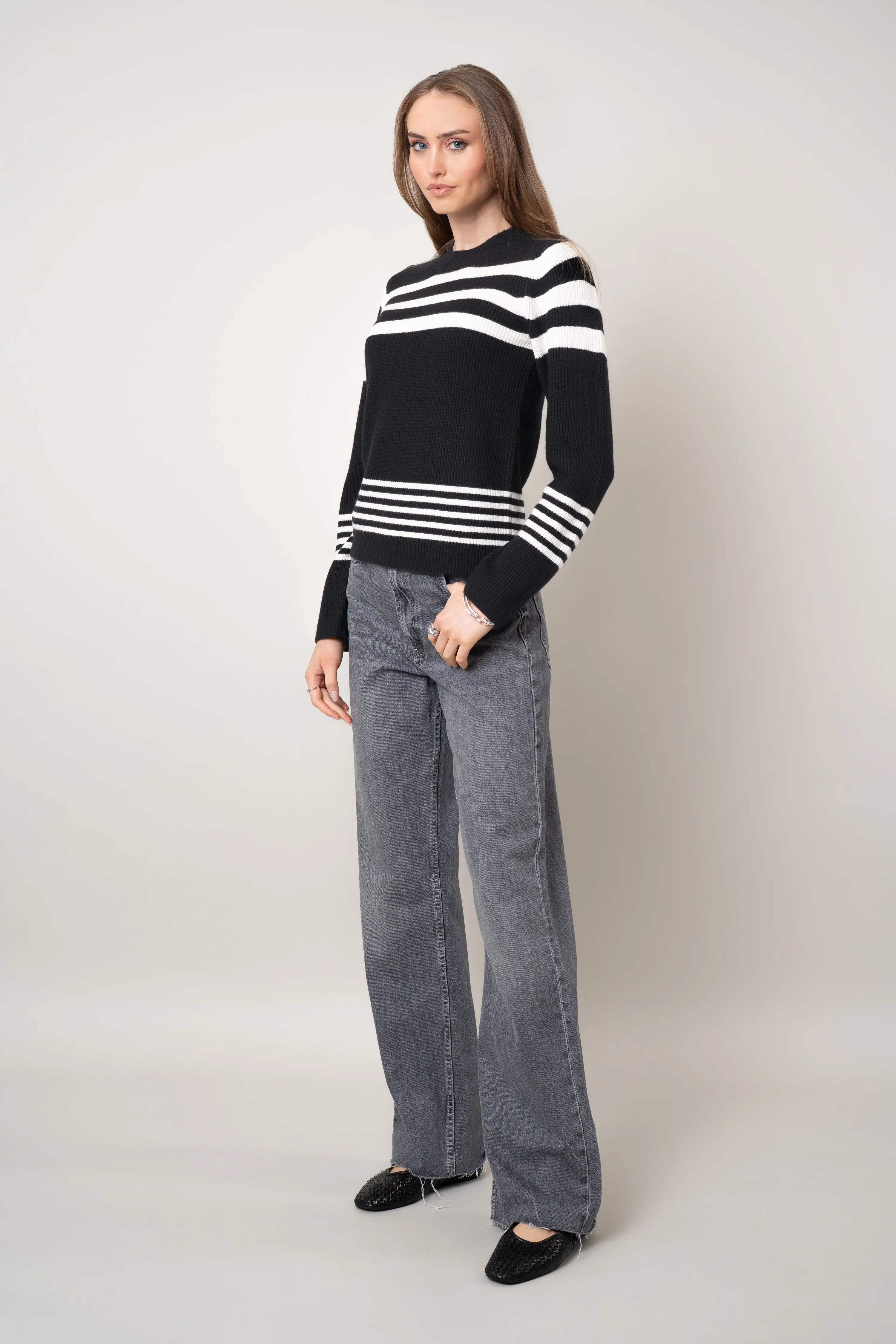 The Striped Crewneck Pullover