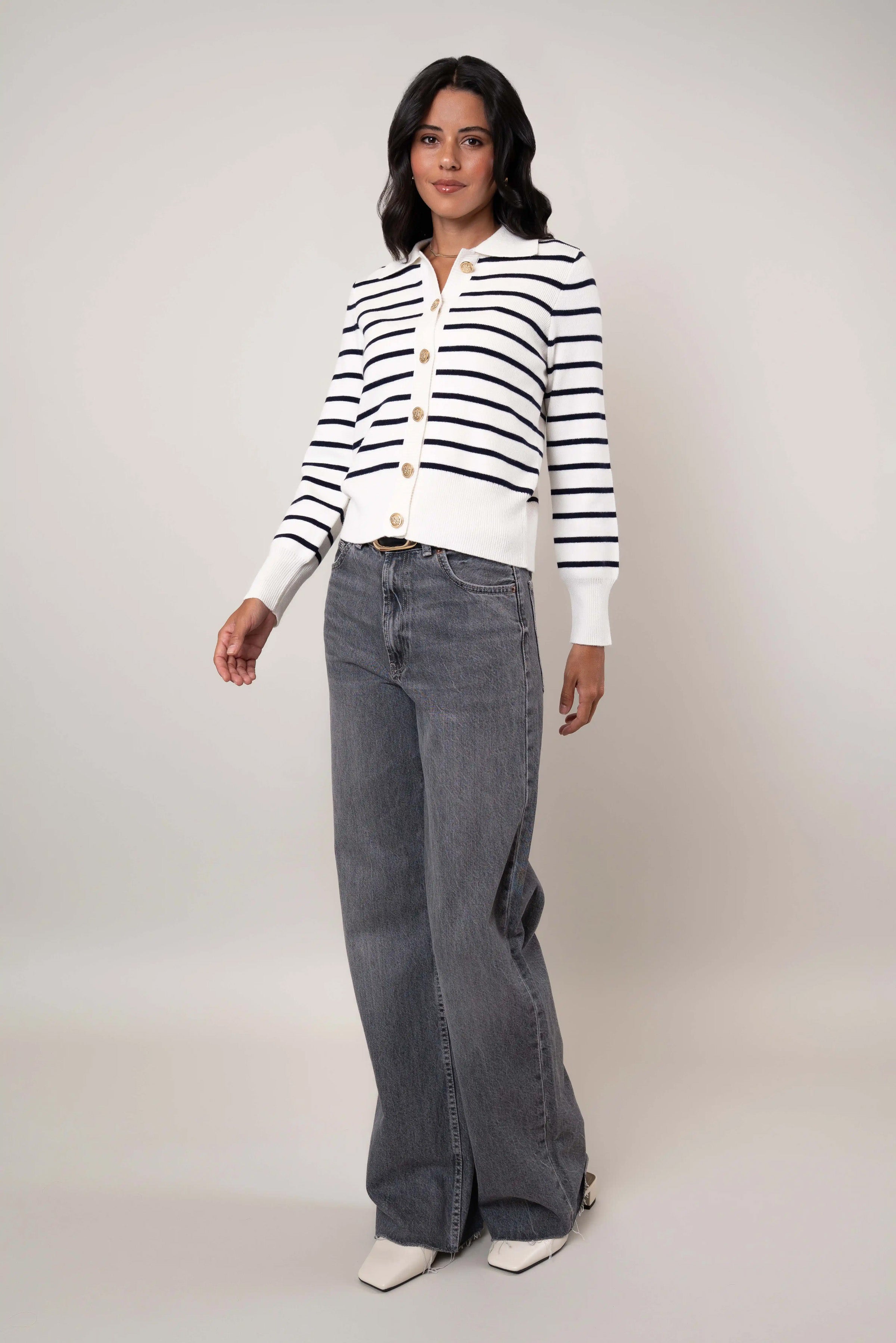 The Striped Cardigan