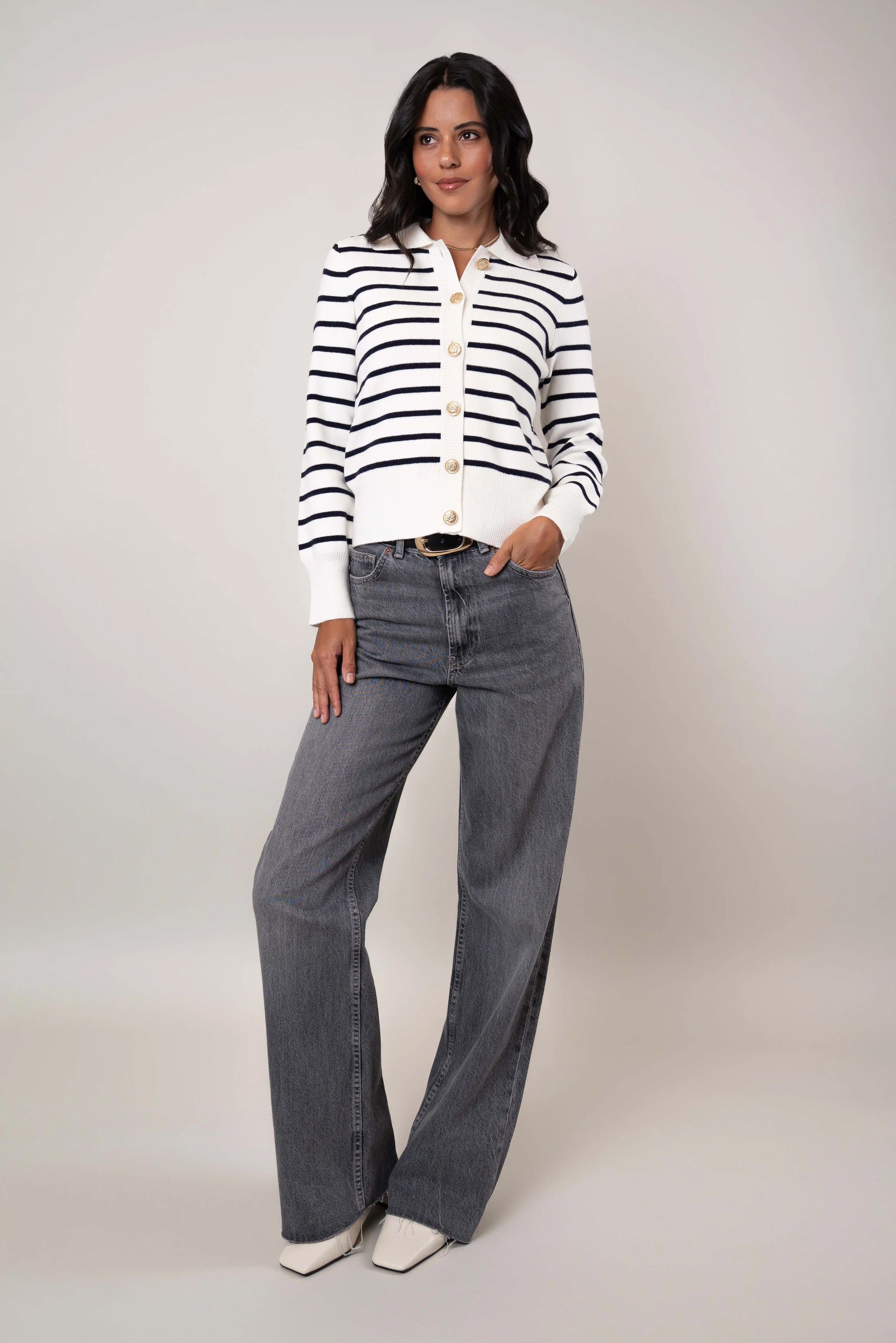 The Striped Cardigan