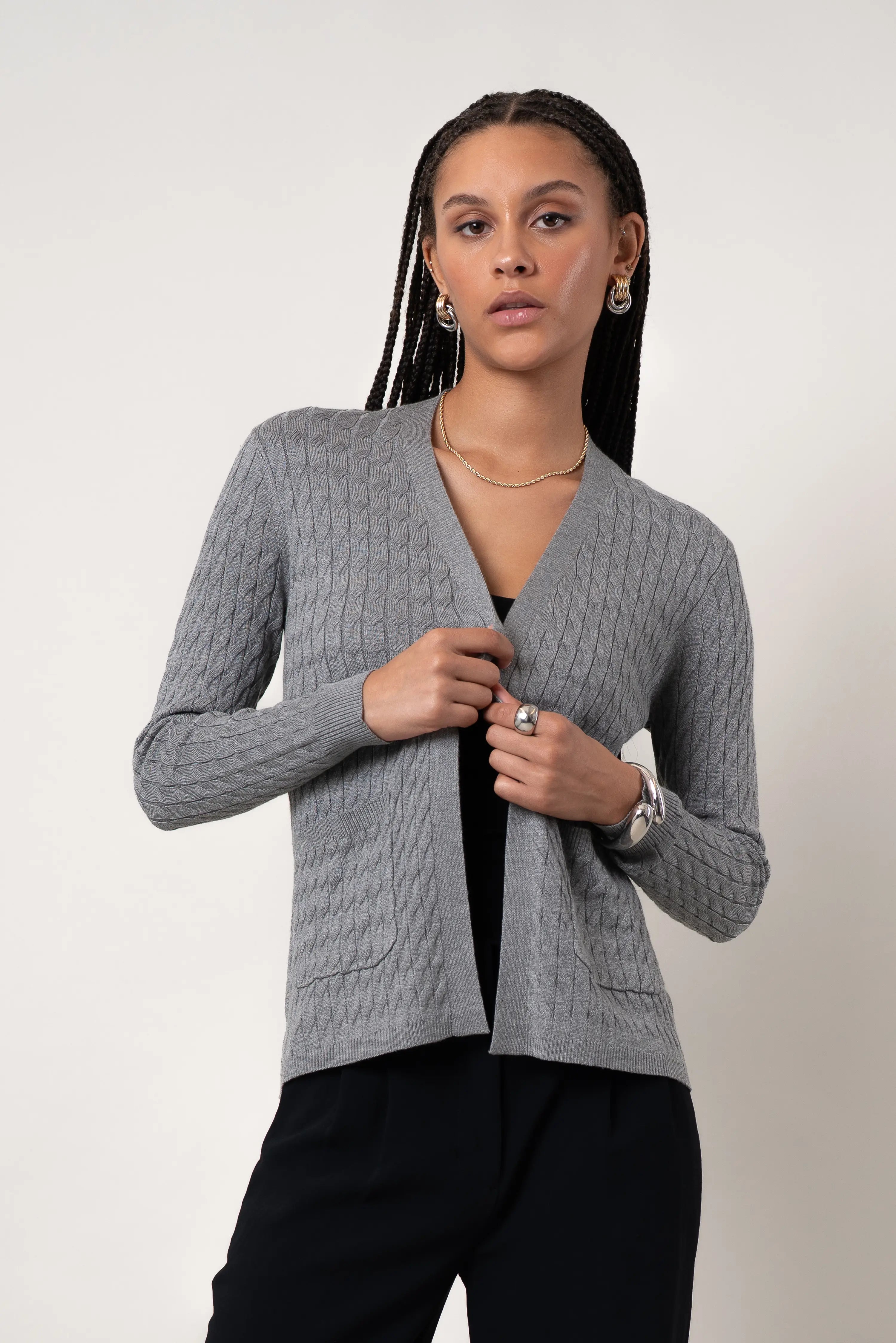 The Open Cable Cardigan