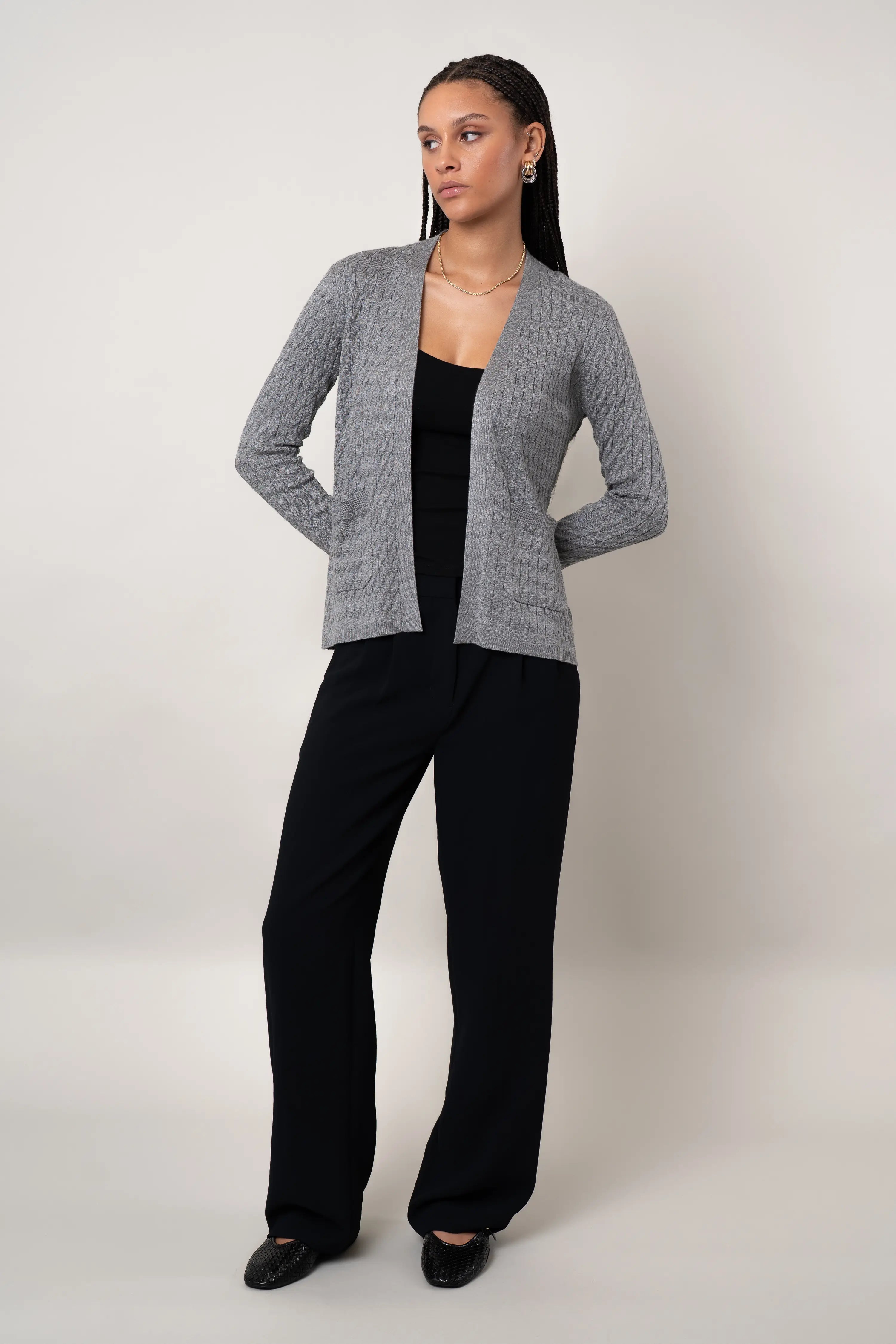 The Open Cable Cardigan