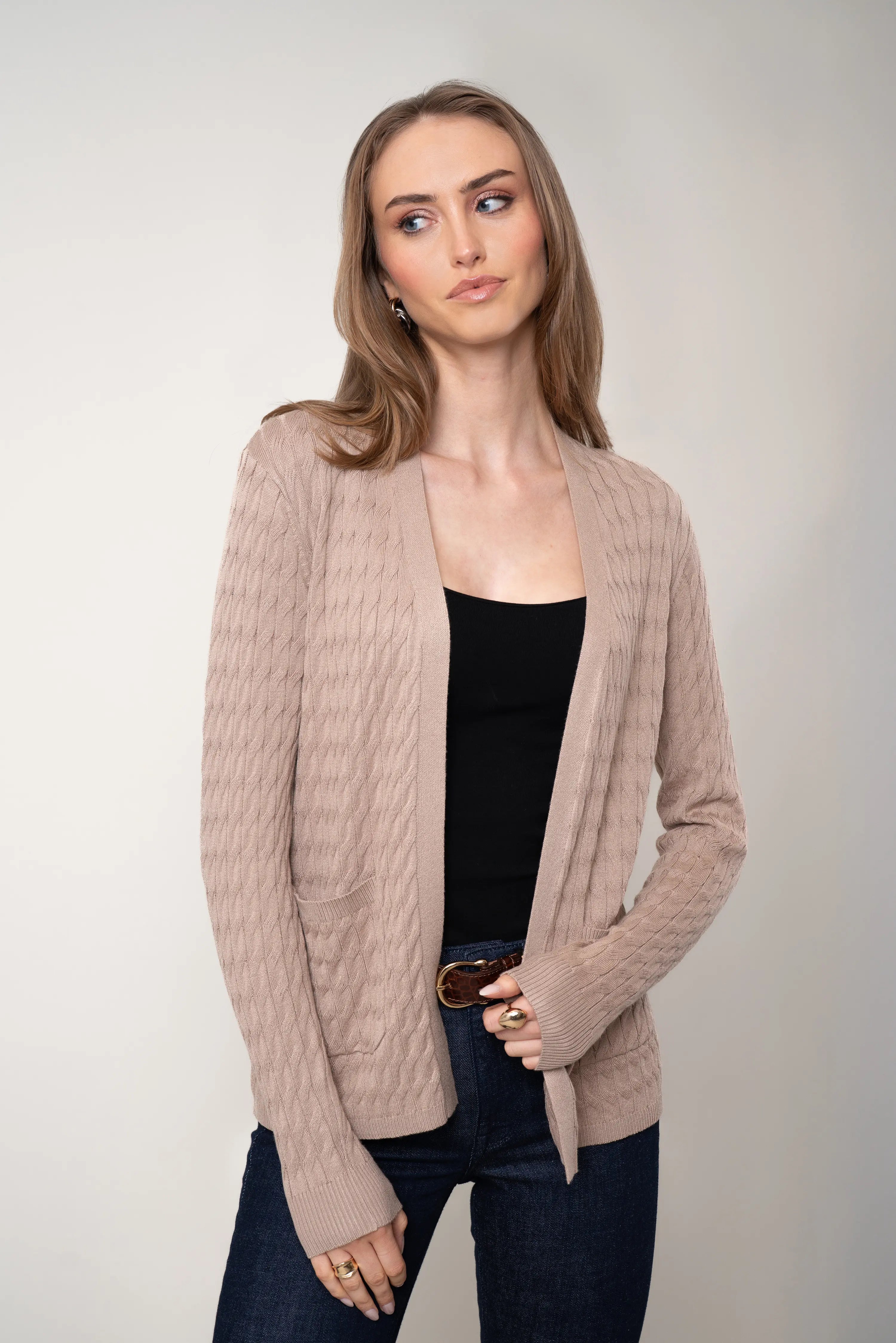 The Open Cable Cardigan