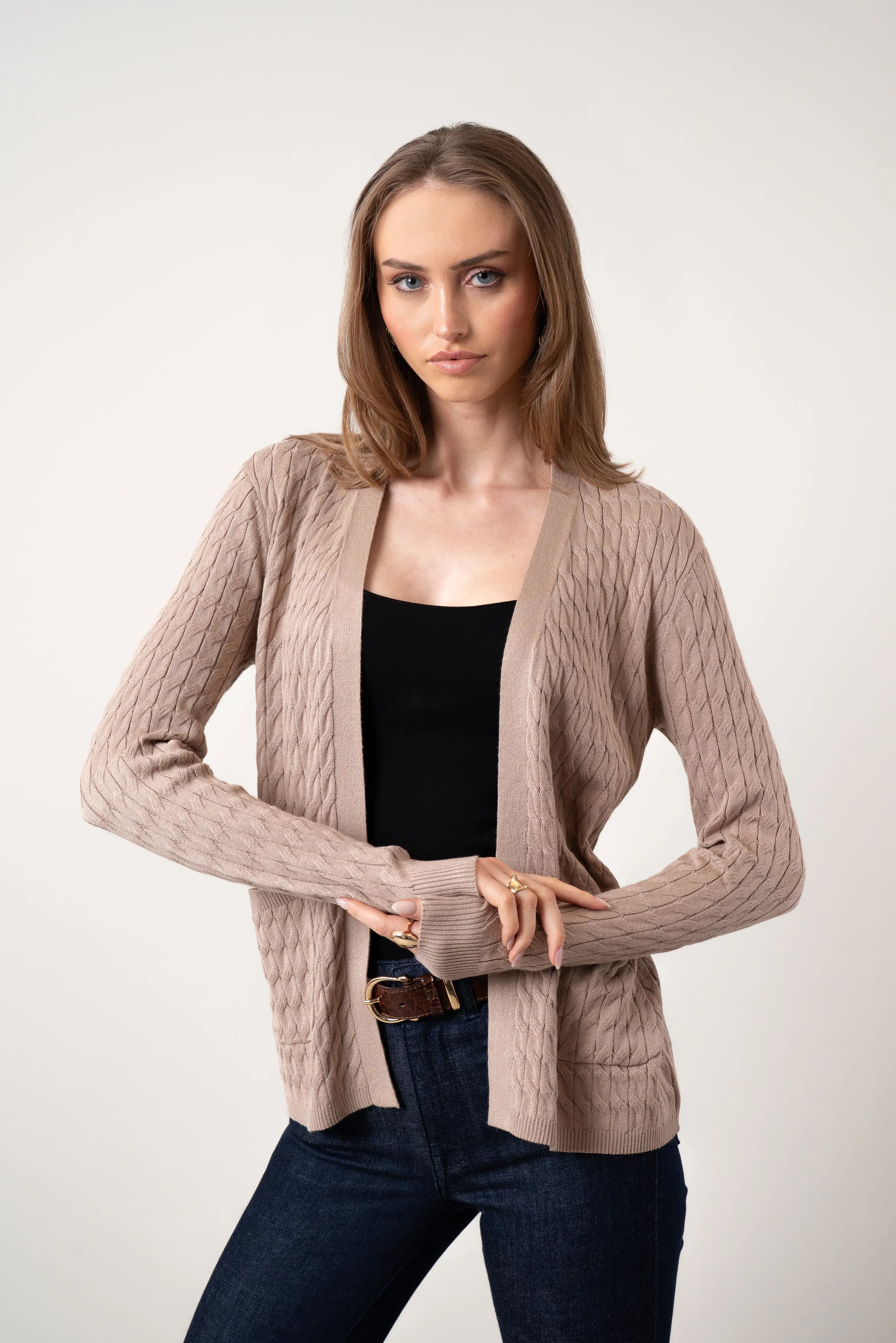 The Open Cable Cardigan