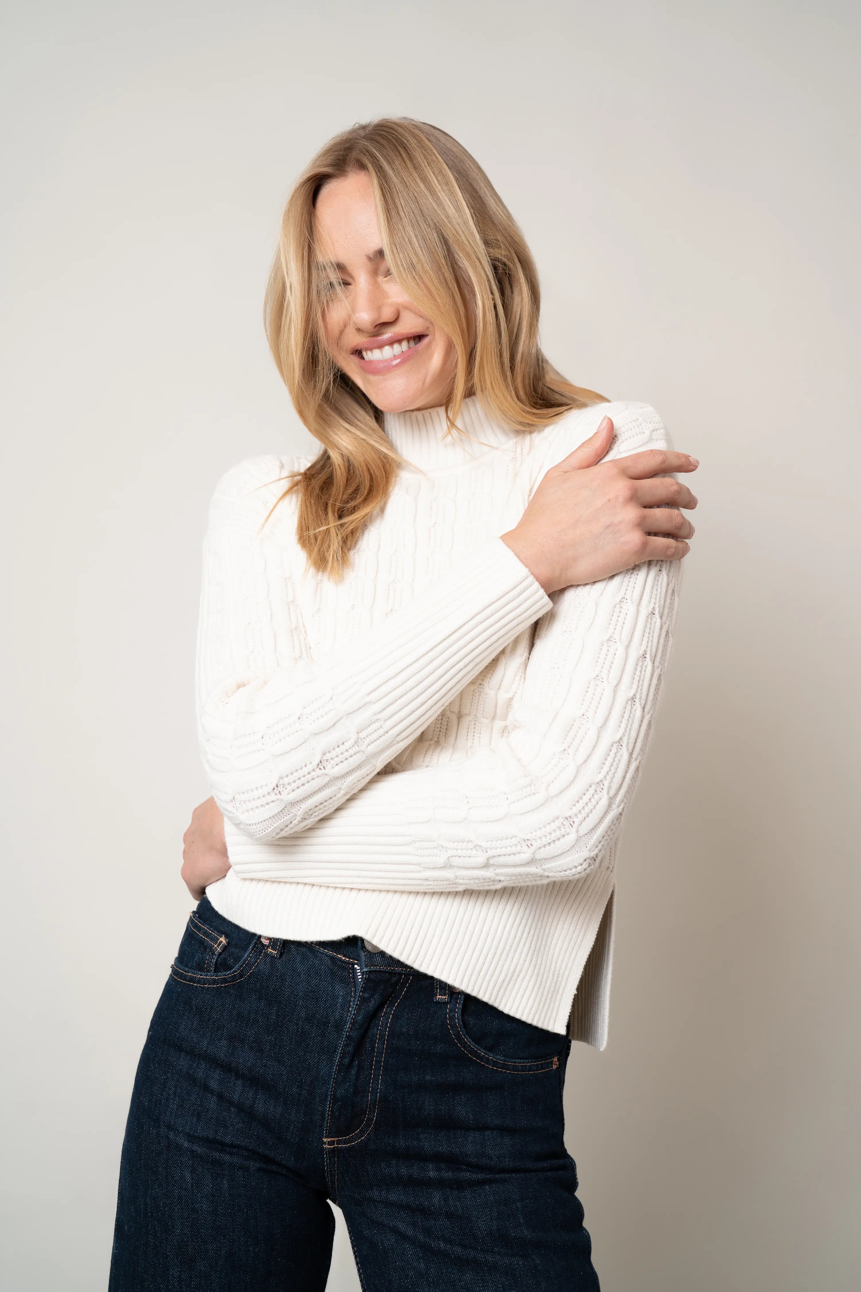 The Sculpted Mockneck Sweater