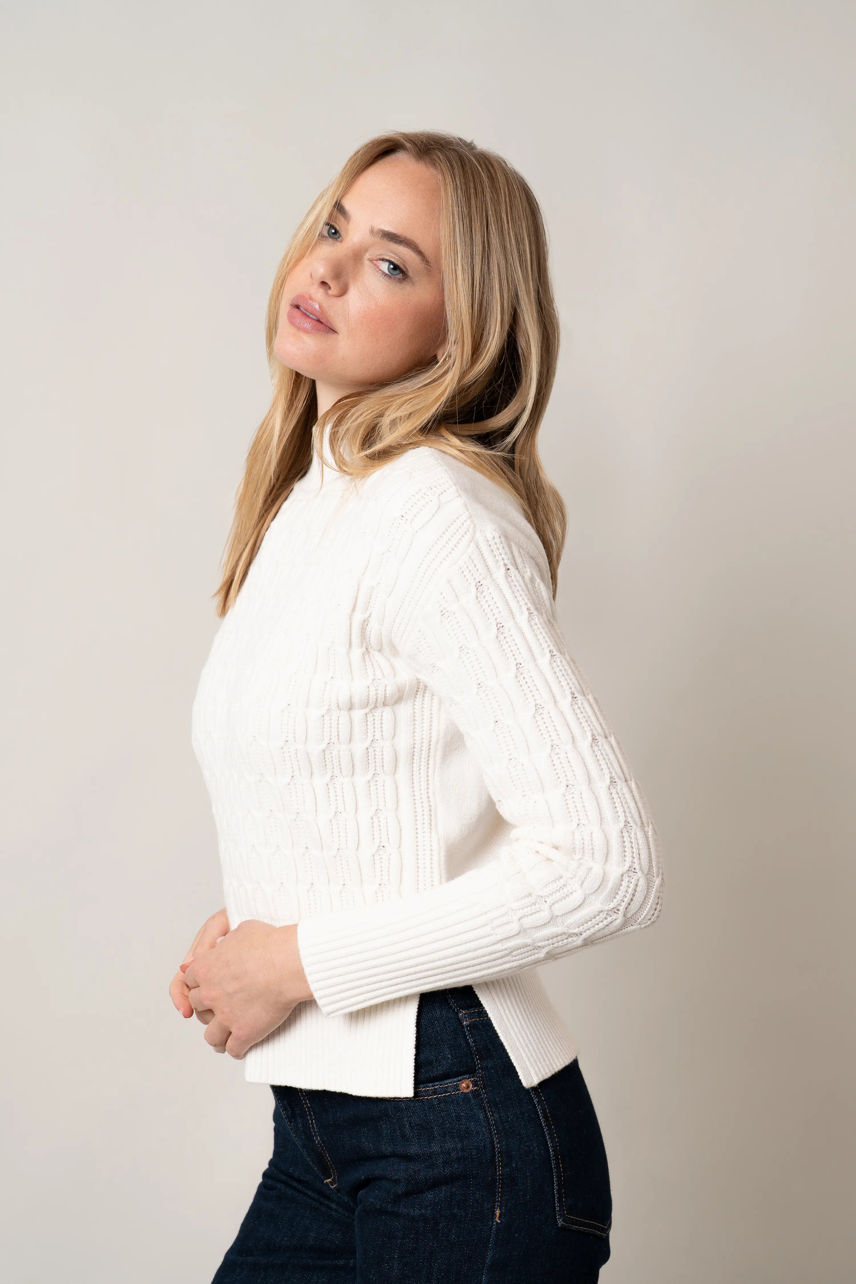 The Sculpted Mockneck Sweater