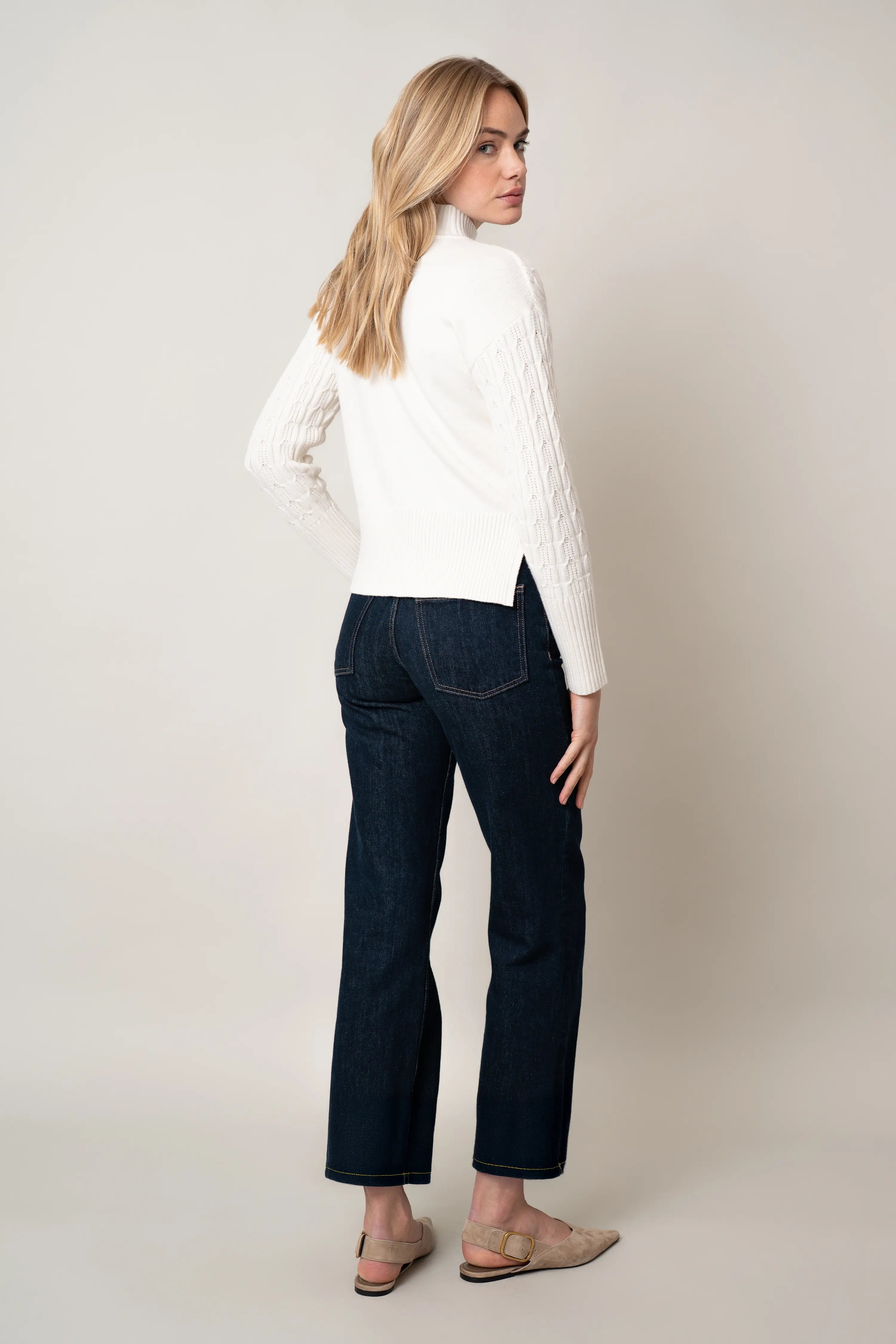 The Sculpted Mockneck Sweater