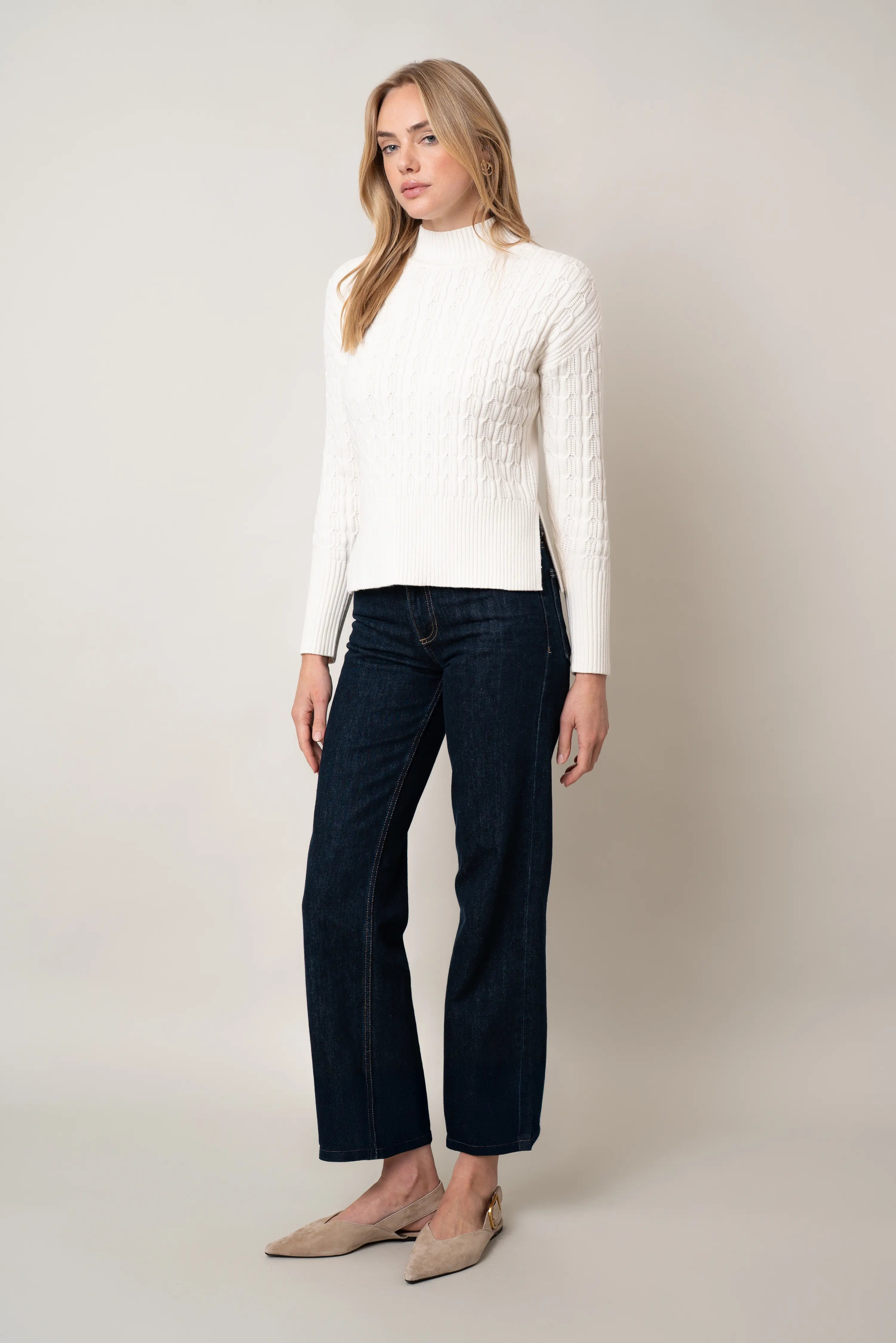 The Sculpted Mockneck Sweater