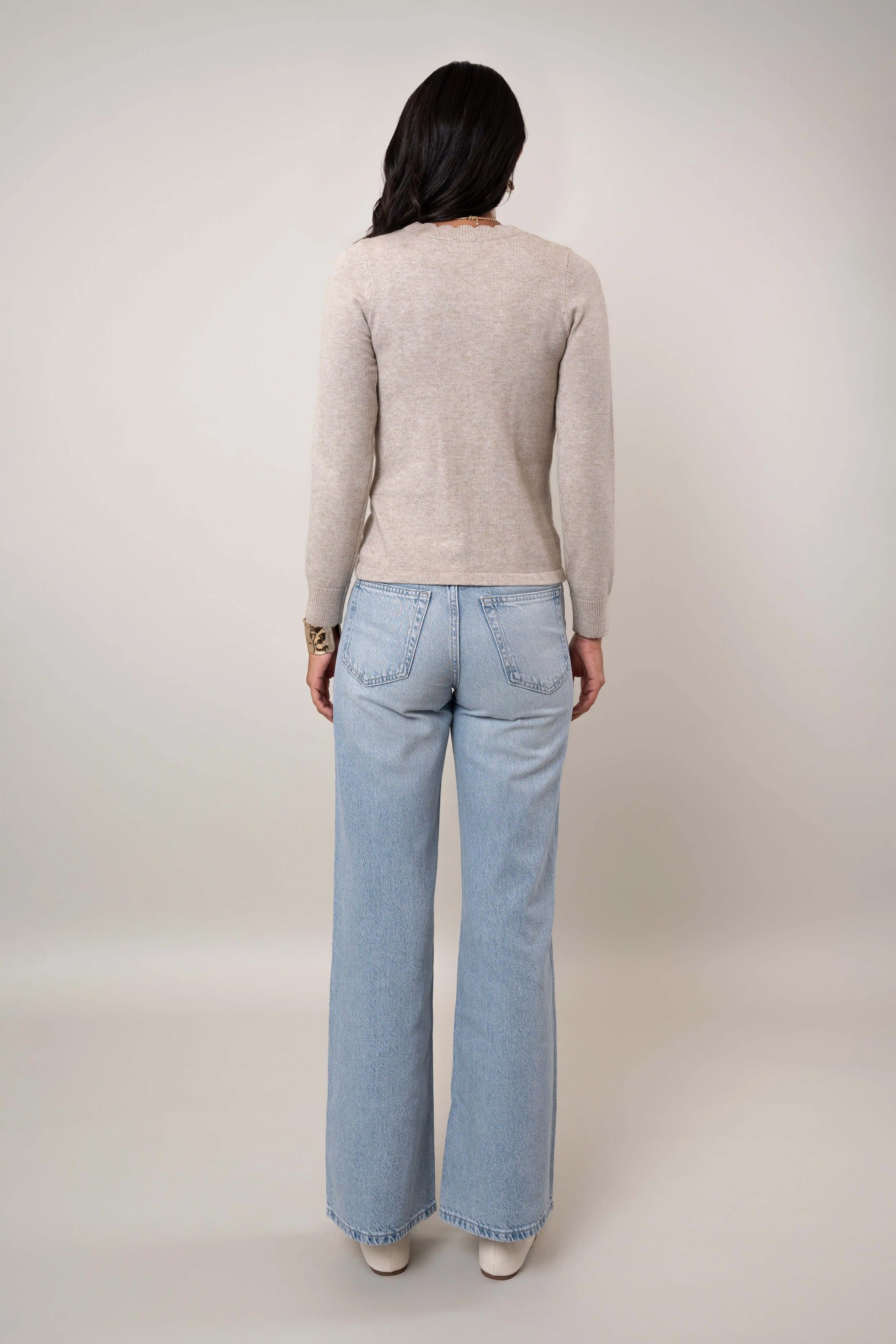 The Scallop Trim Cardigan