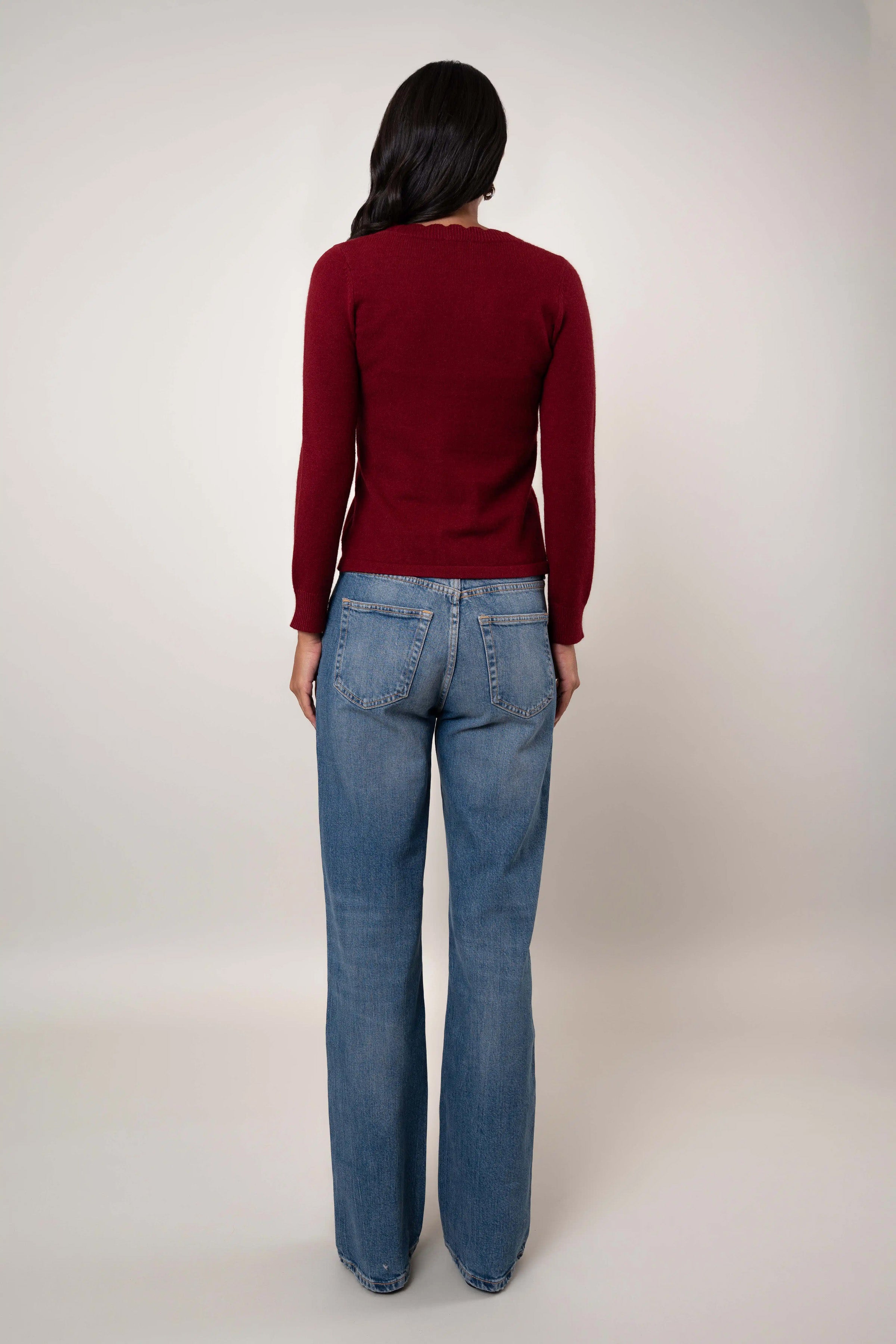 The Scallop Trim Cardigan