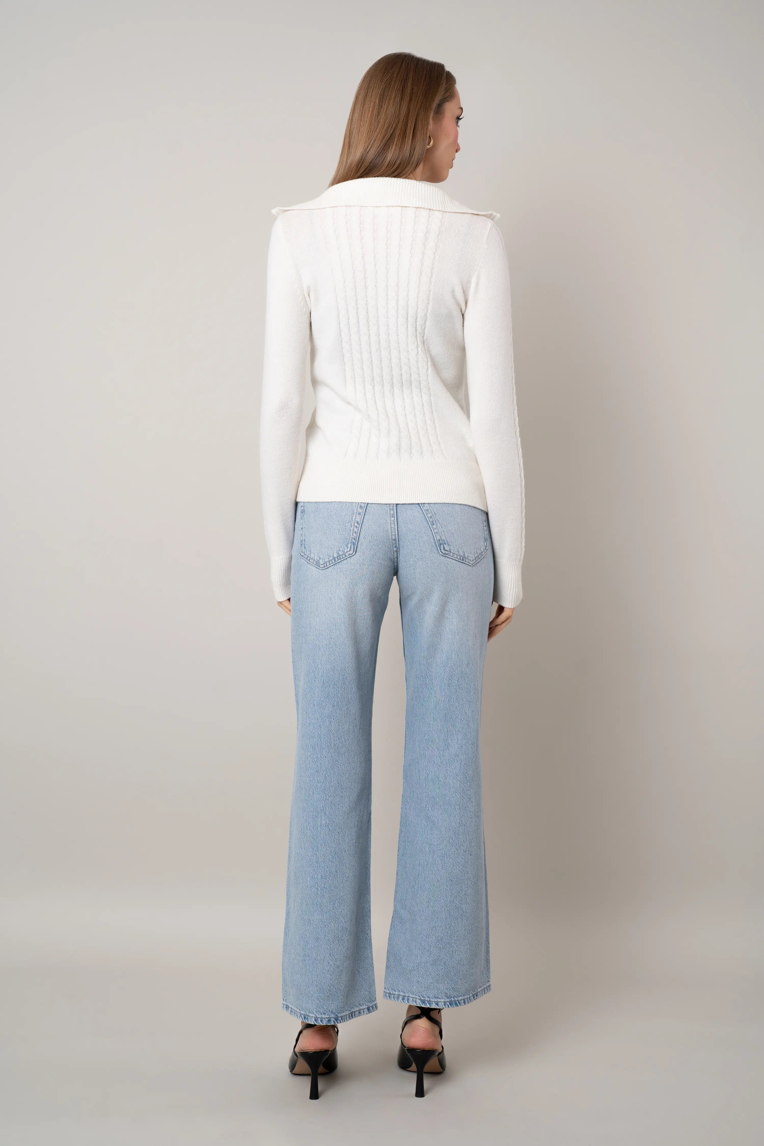 The Cable Zip Cardigan