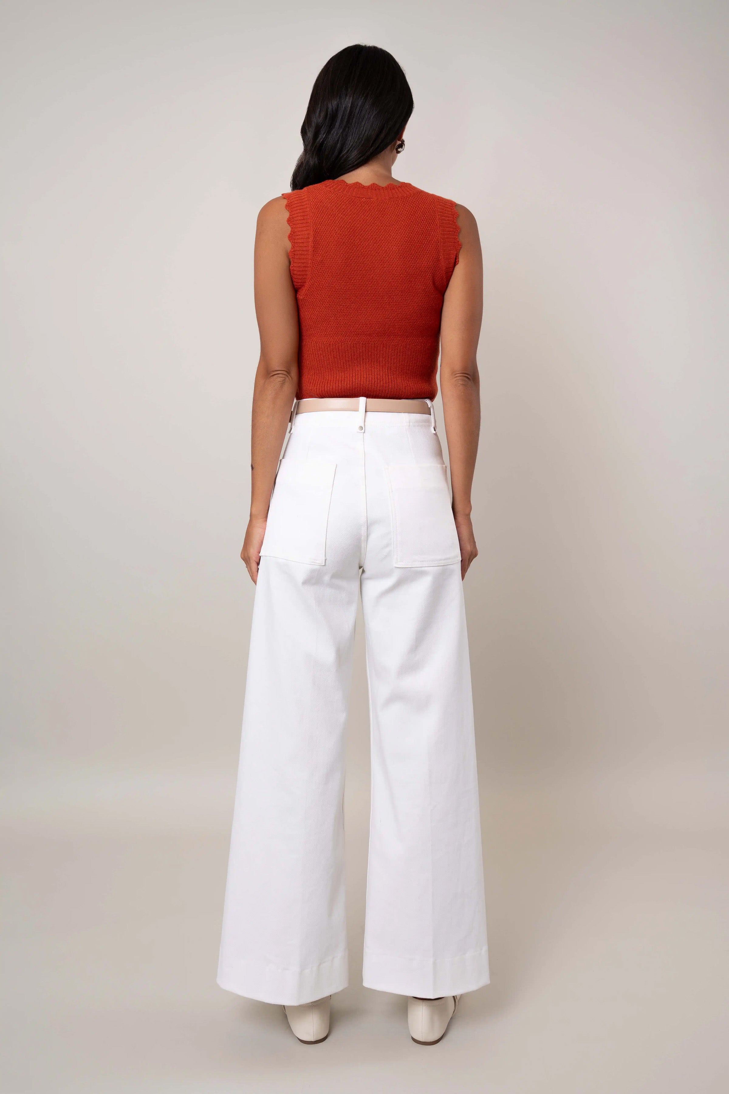 The Textured Sleeveless Sweater