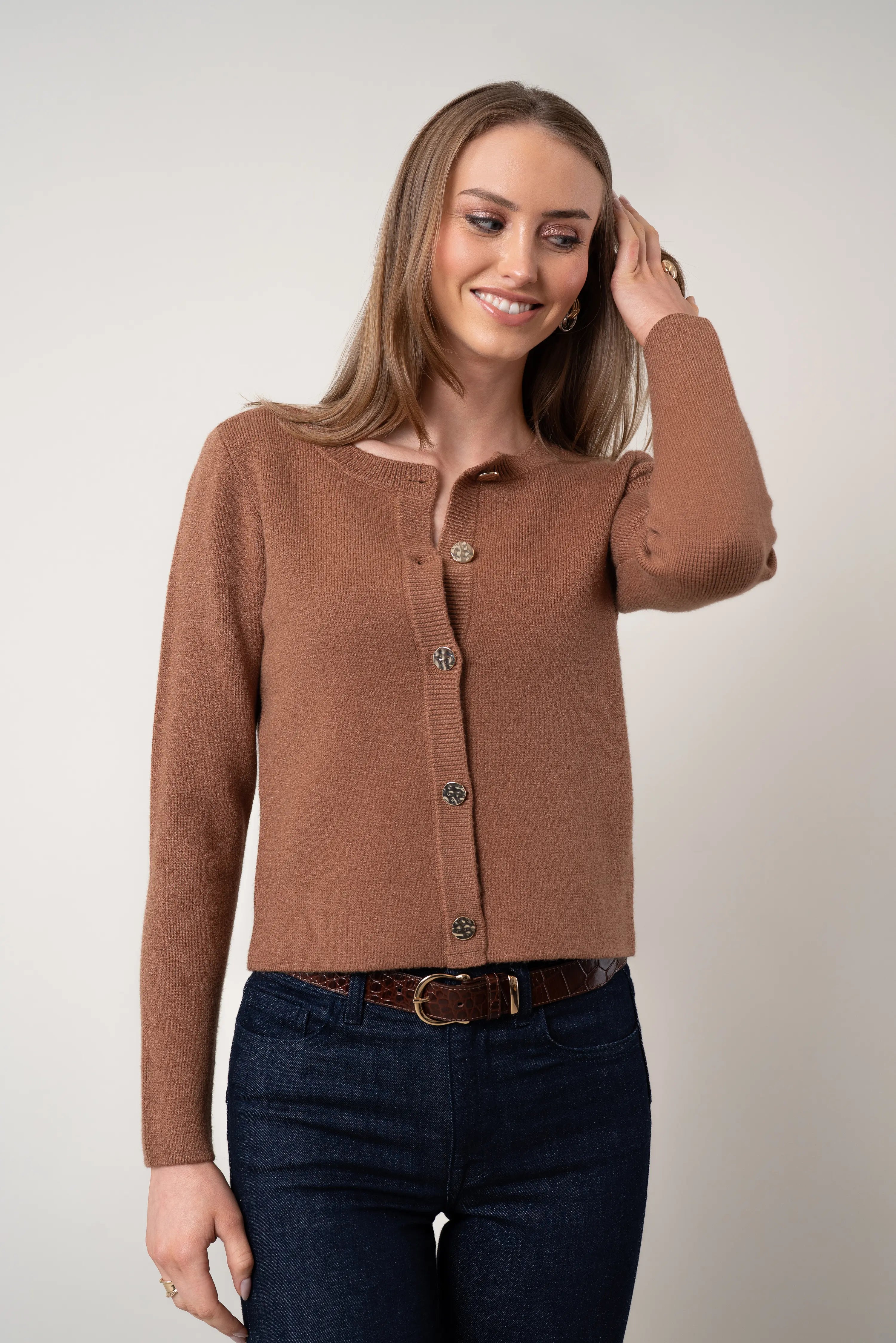 The Cropped Button Cardigan