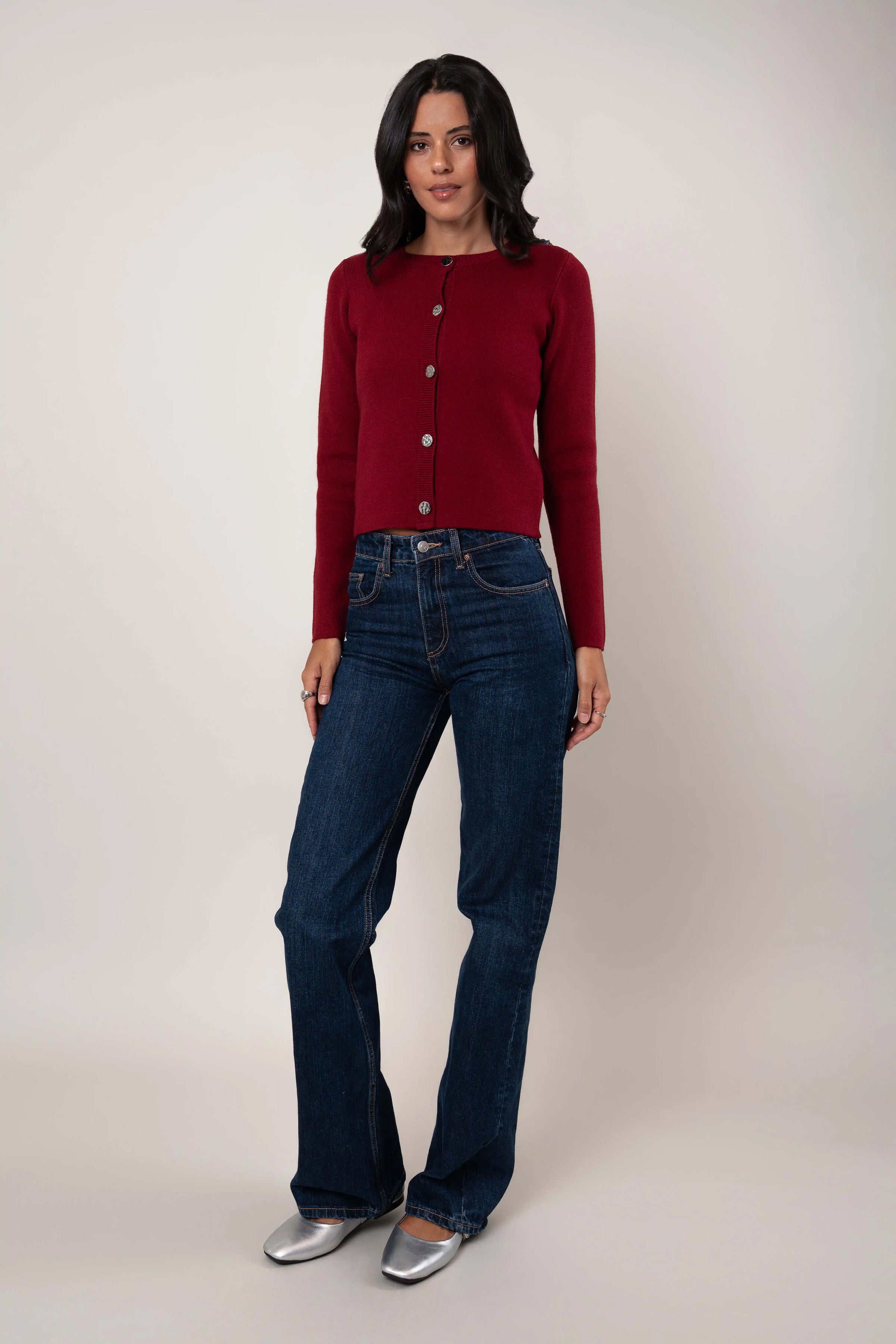 The Cropped Button Cardigan