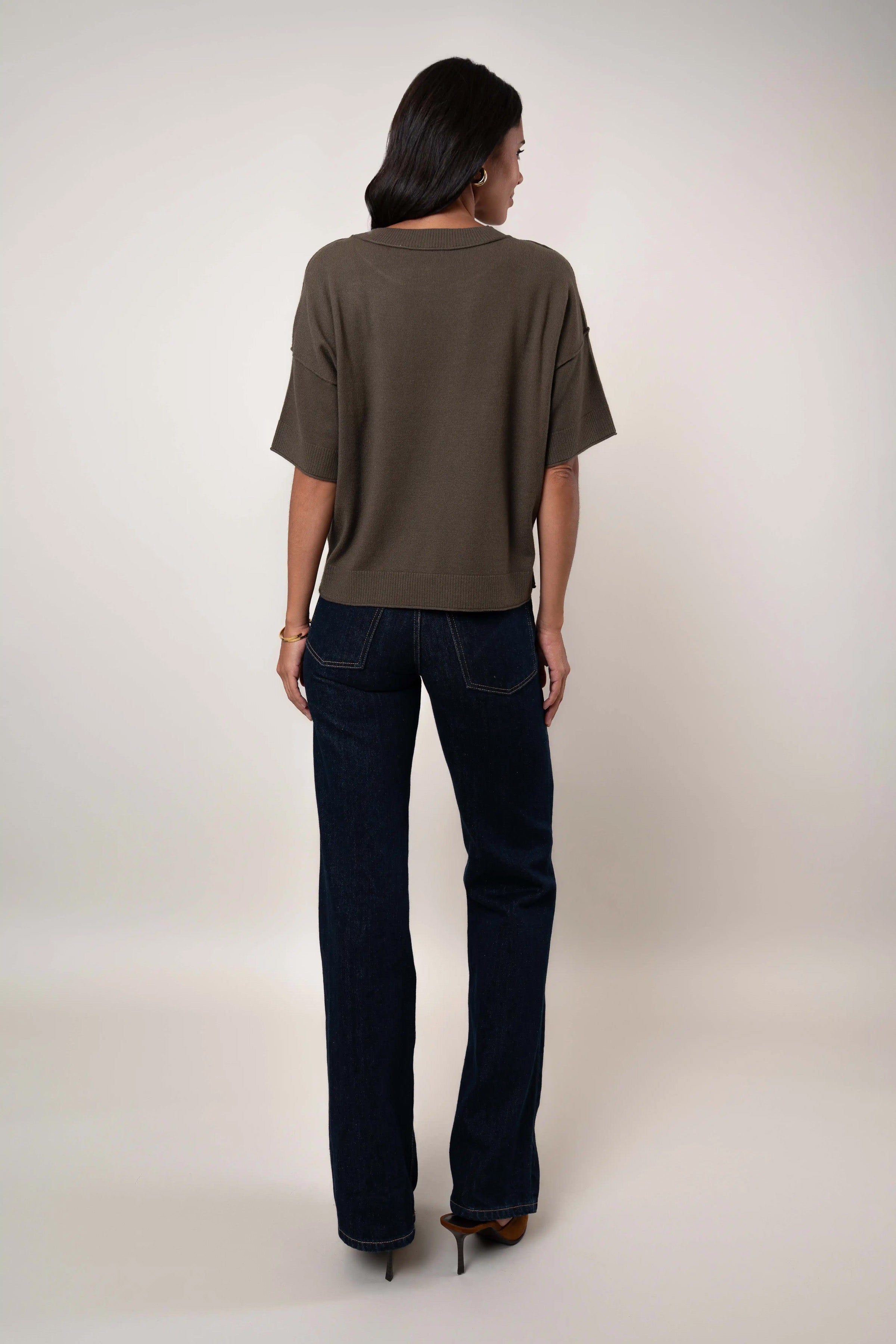 The Relaxed Knit Tee