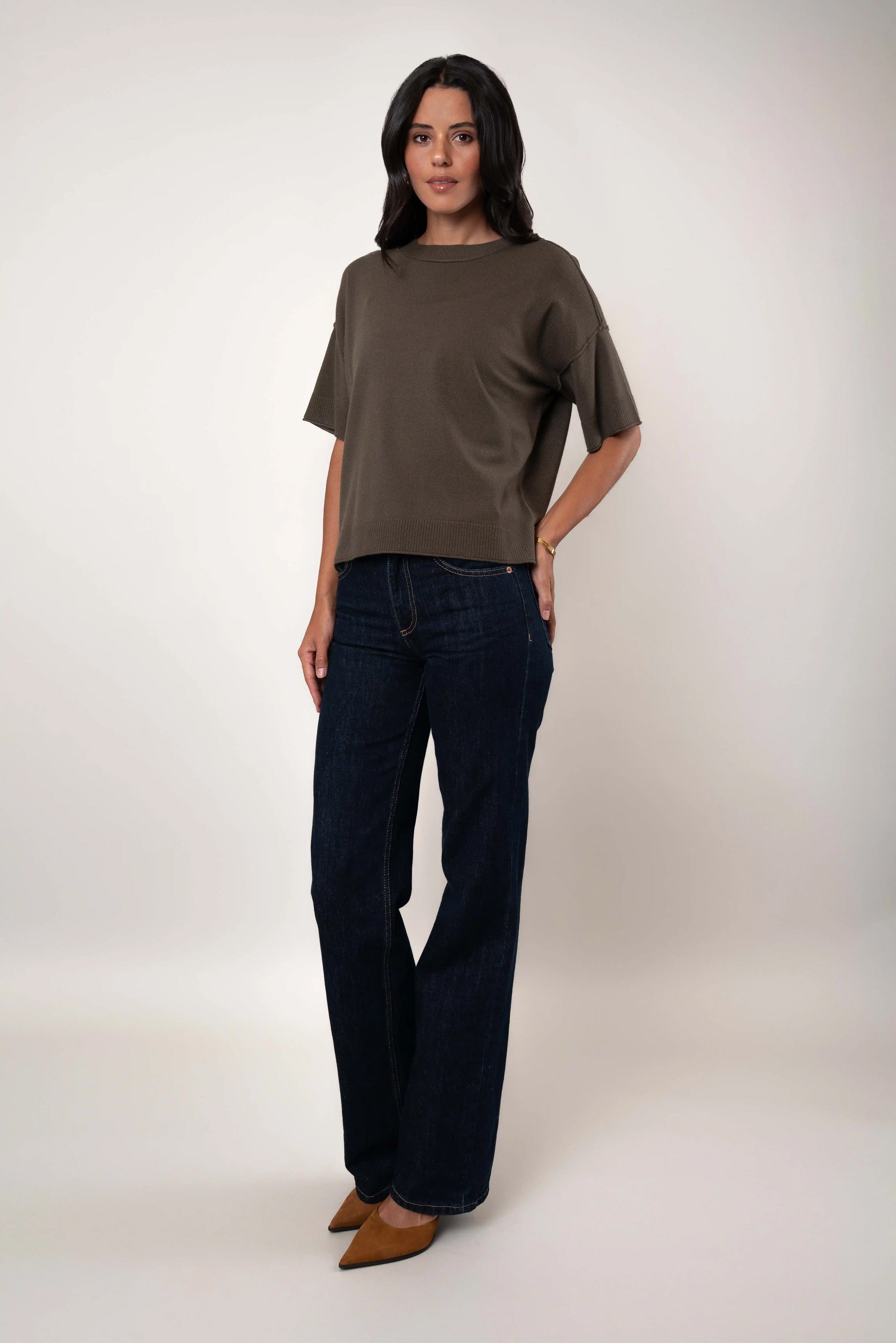 The Relaxed Knit Tee