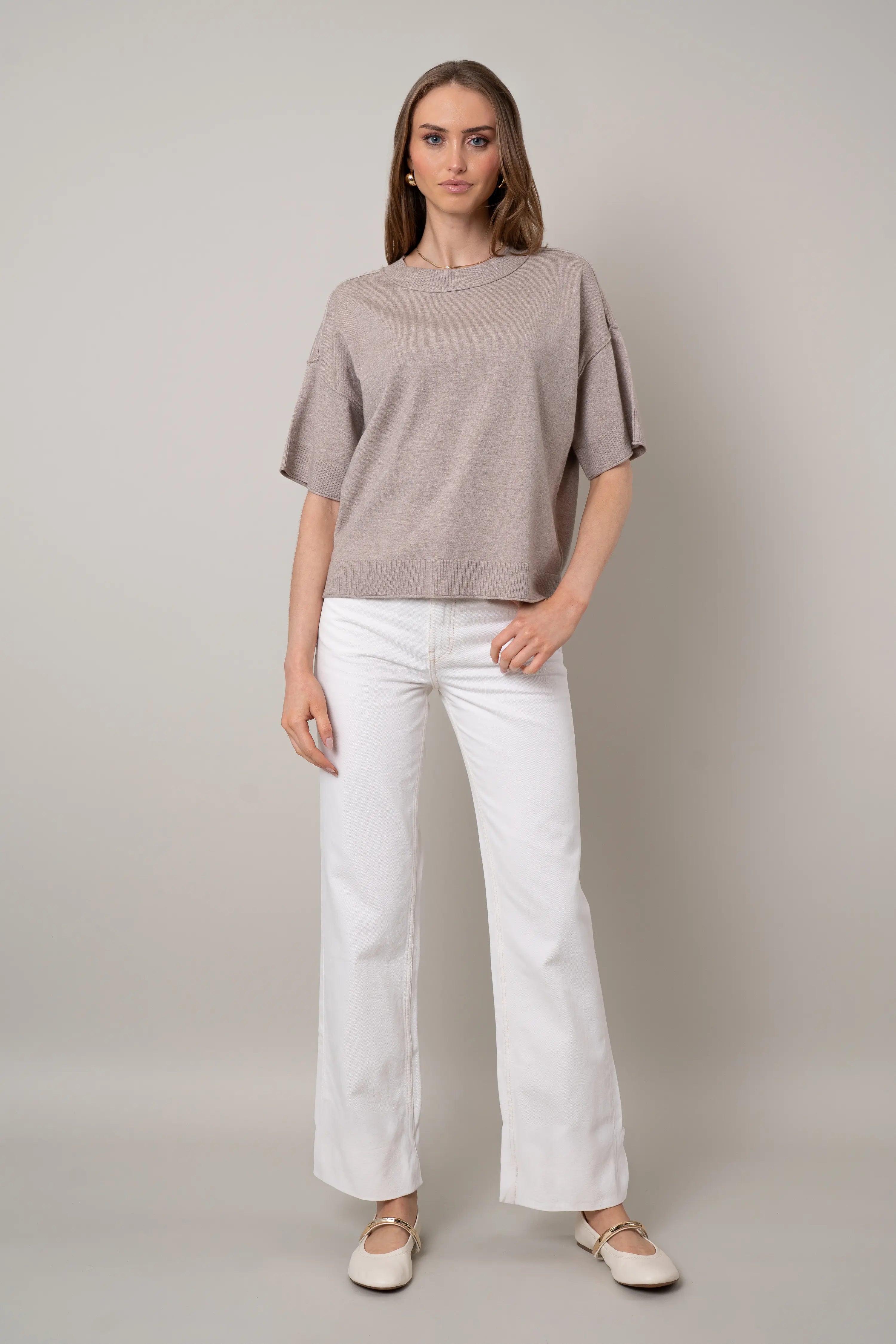 The Relaxed Knit Tee