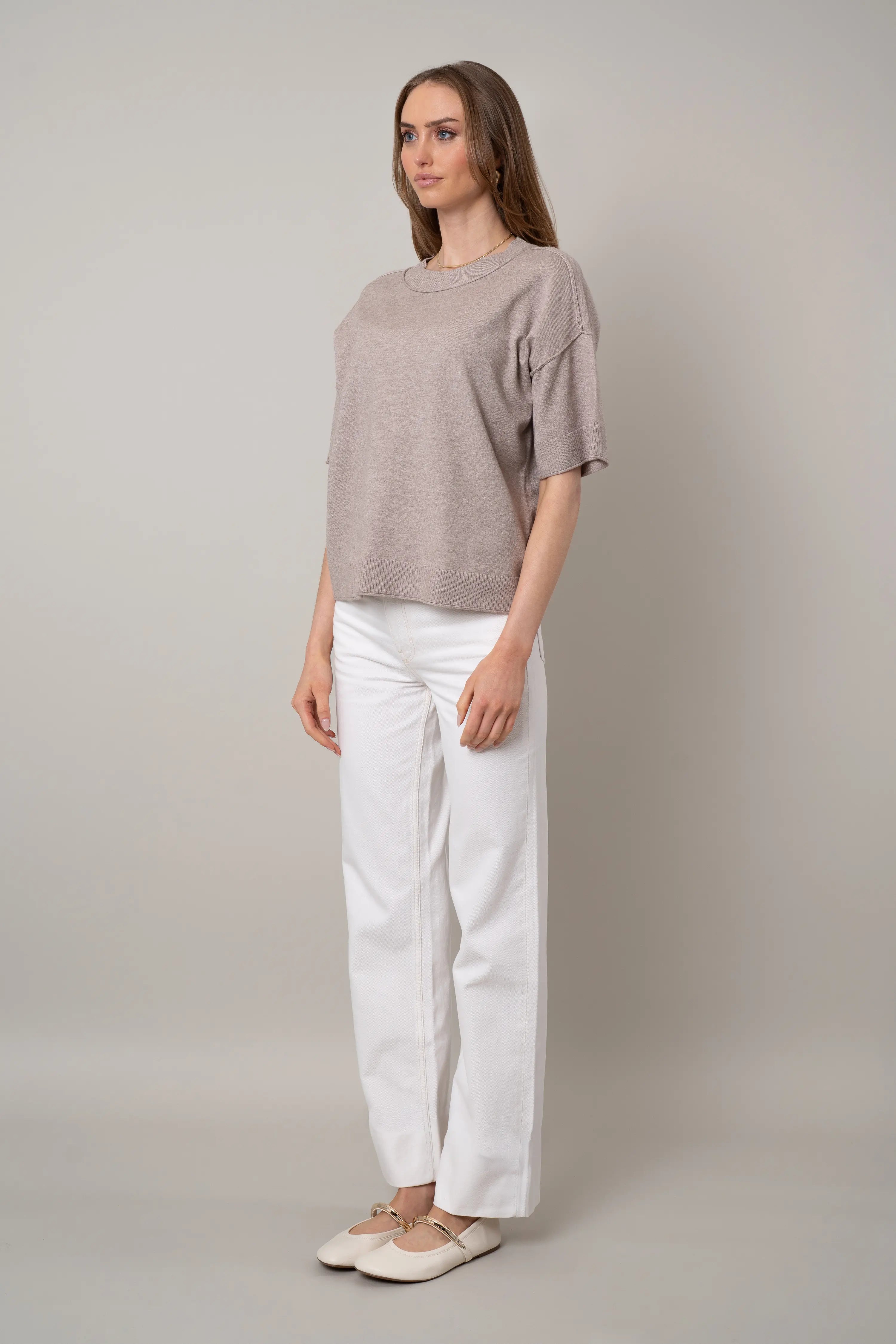 The Relaxed Knit Tee