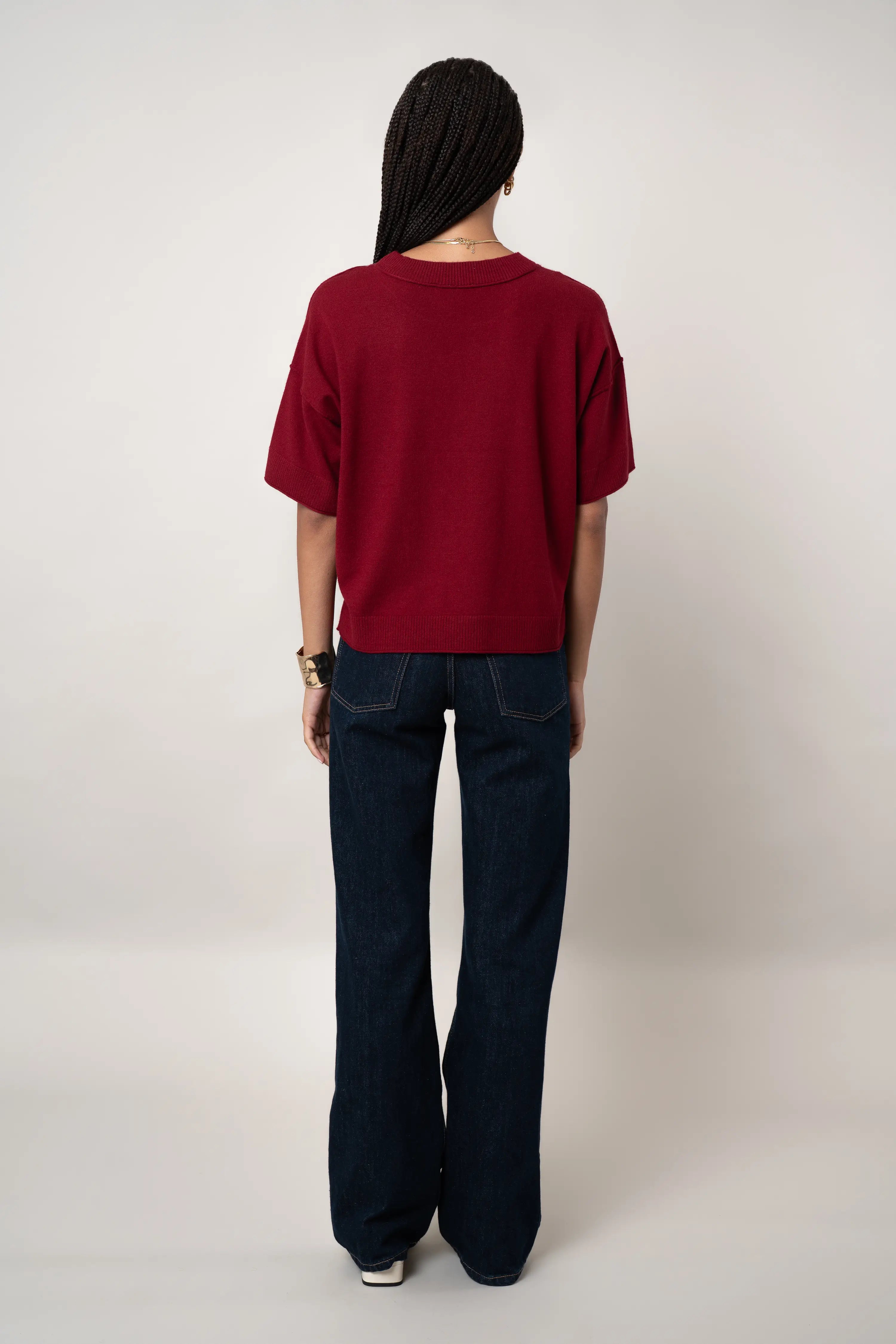 The Relaxed Knit Tee