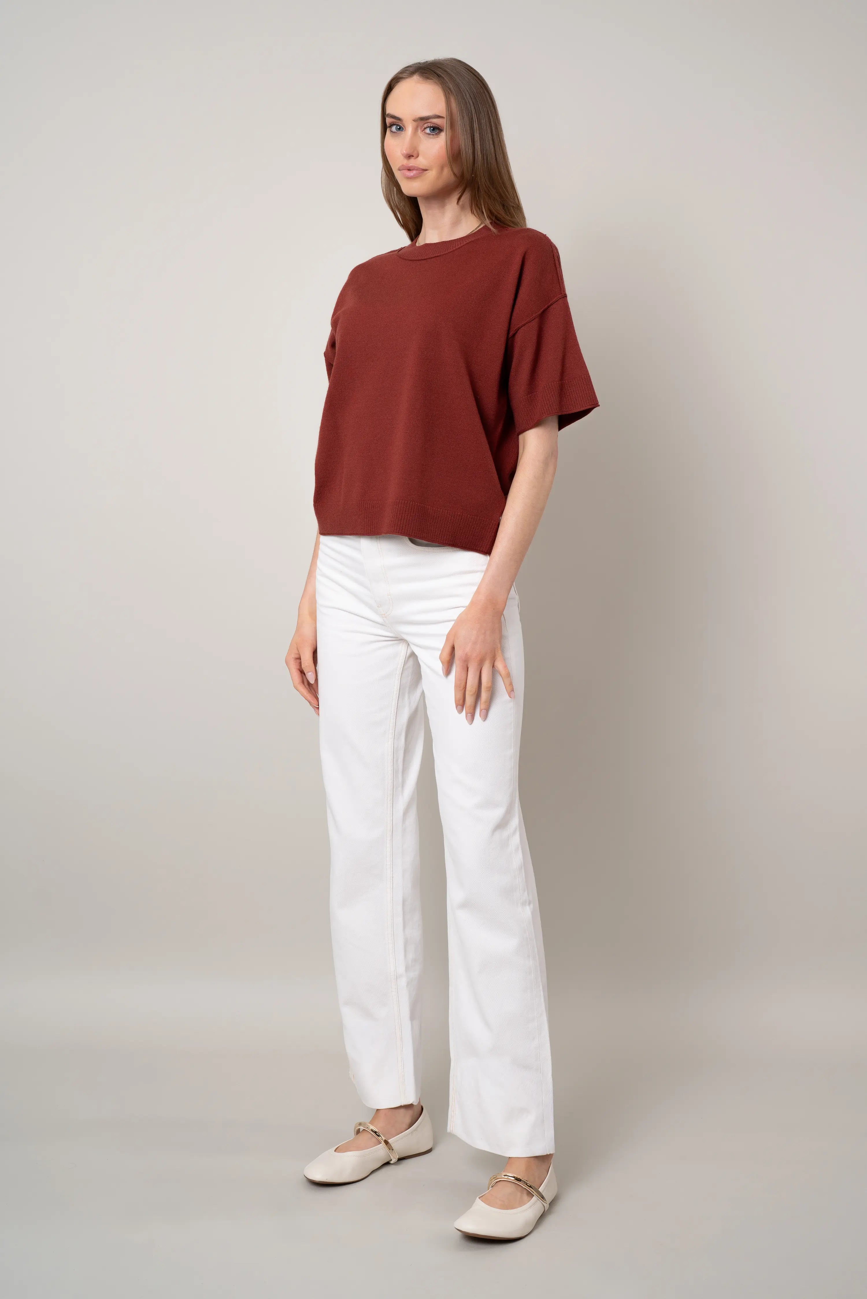 The Relaxed Knit Tee