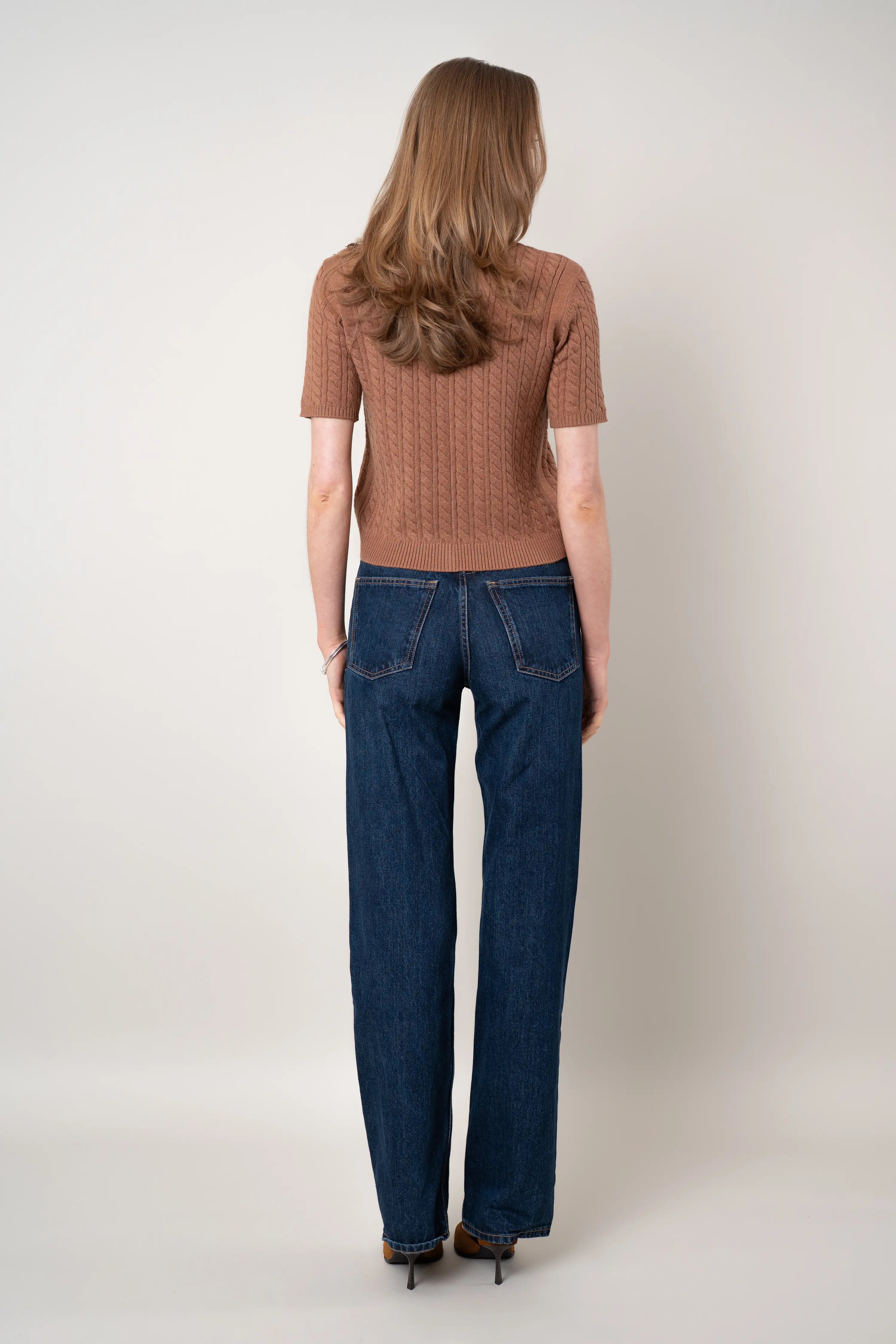 The Cable Short-Sleeve Cardigan