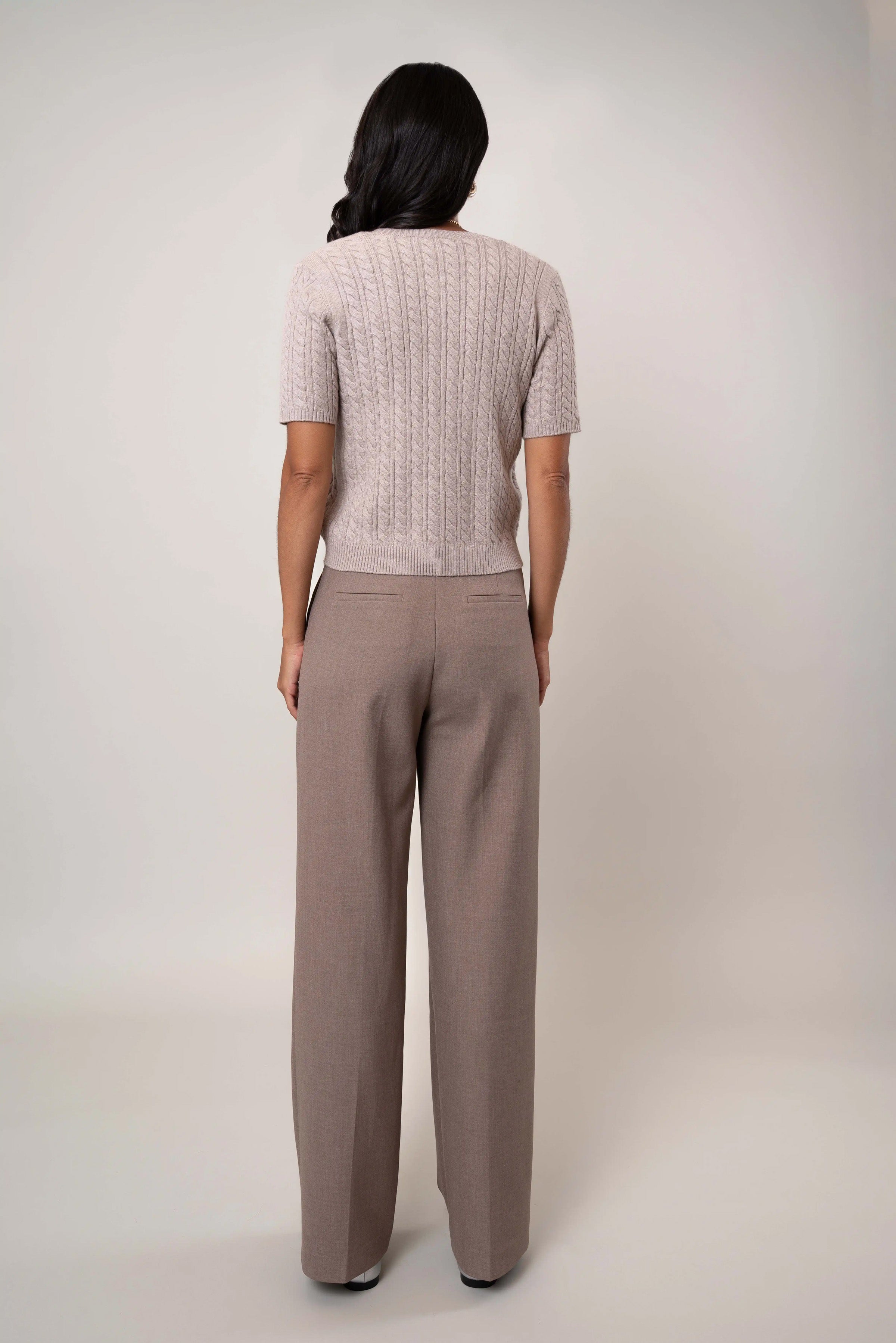 The Cable Short-Sleeve Cardigan