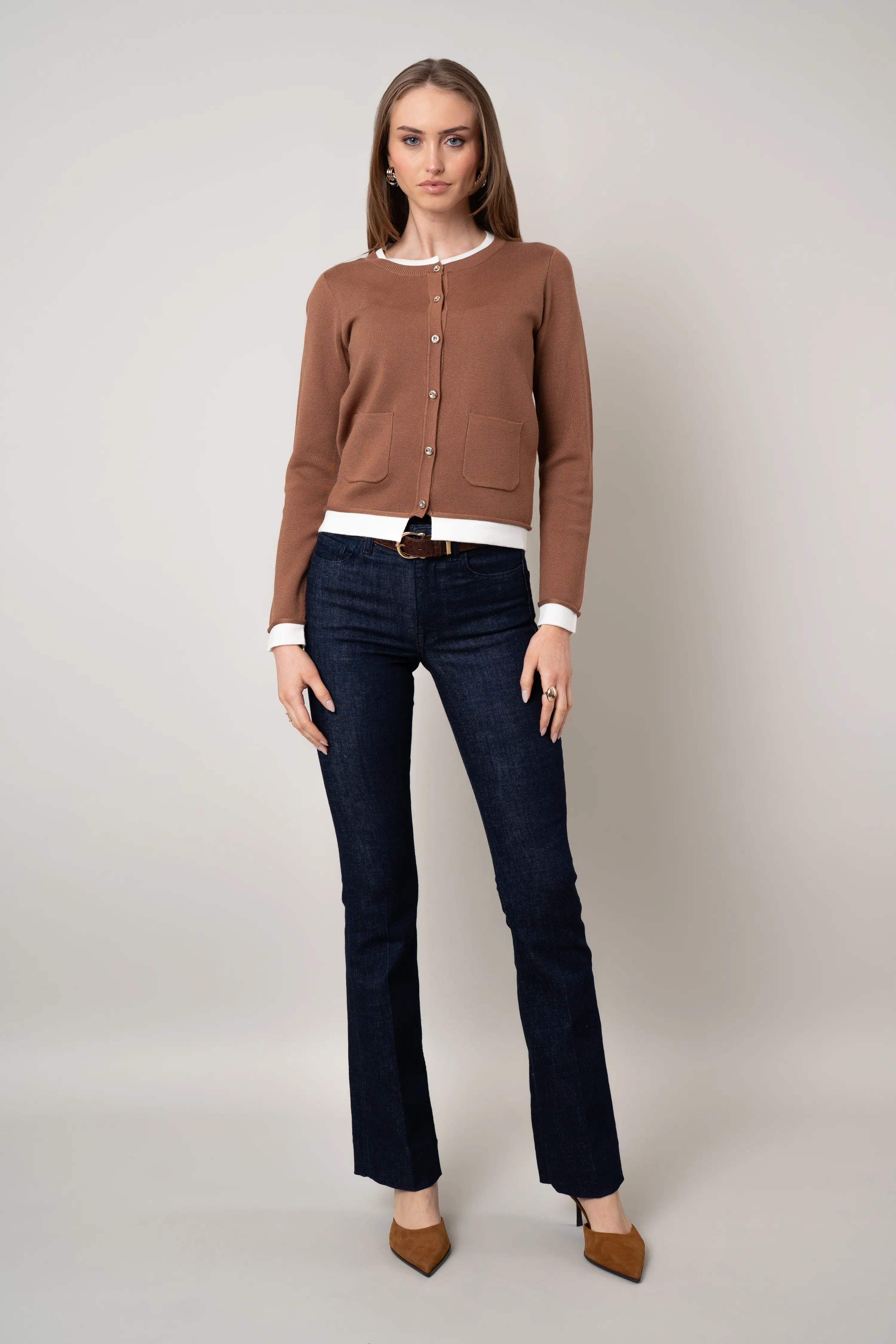 The Contrast Trim Cardigan