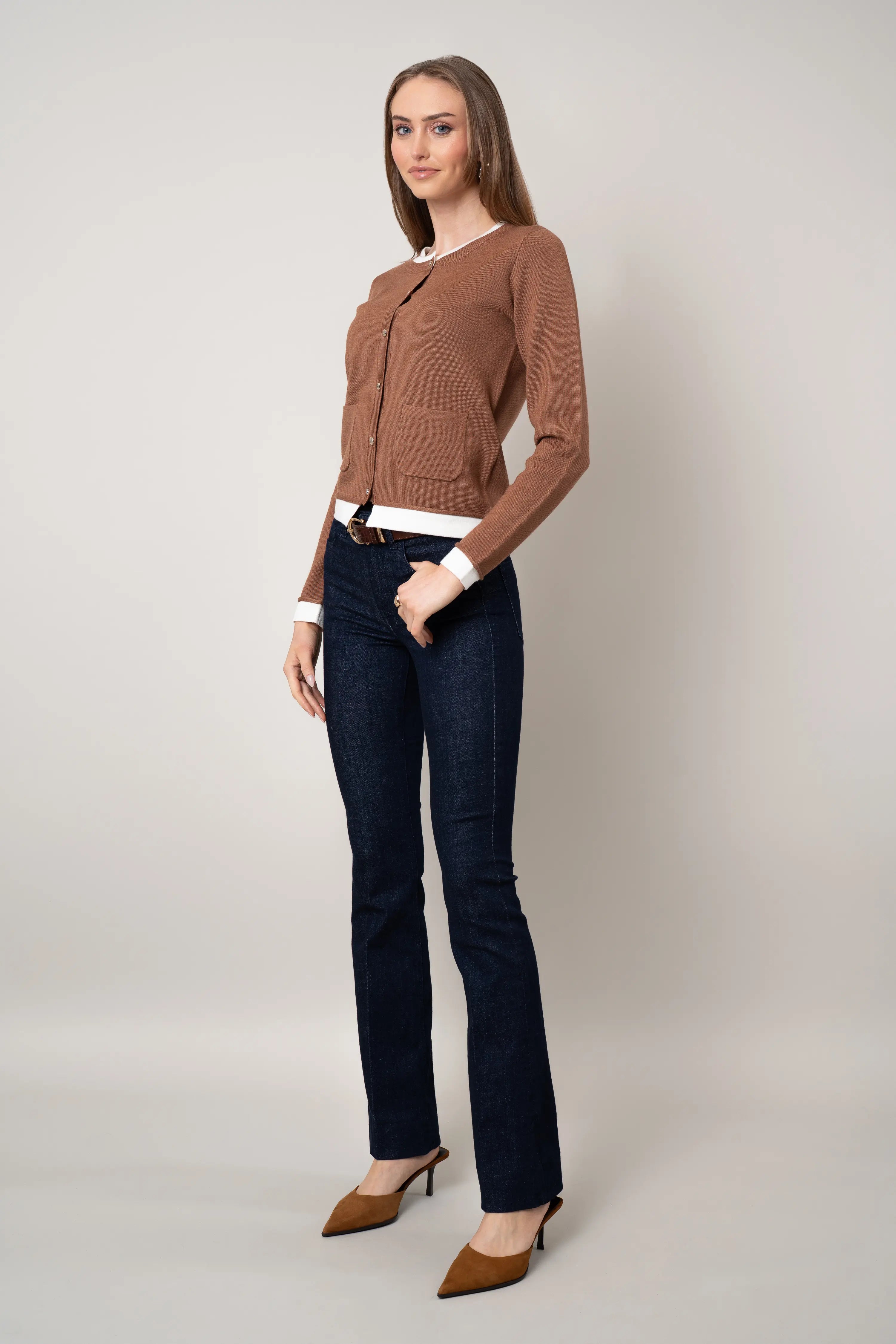 The Contrast Trim Cardigan