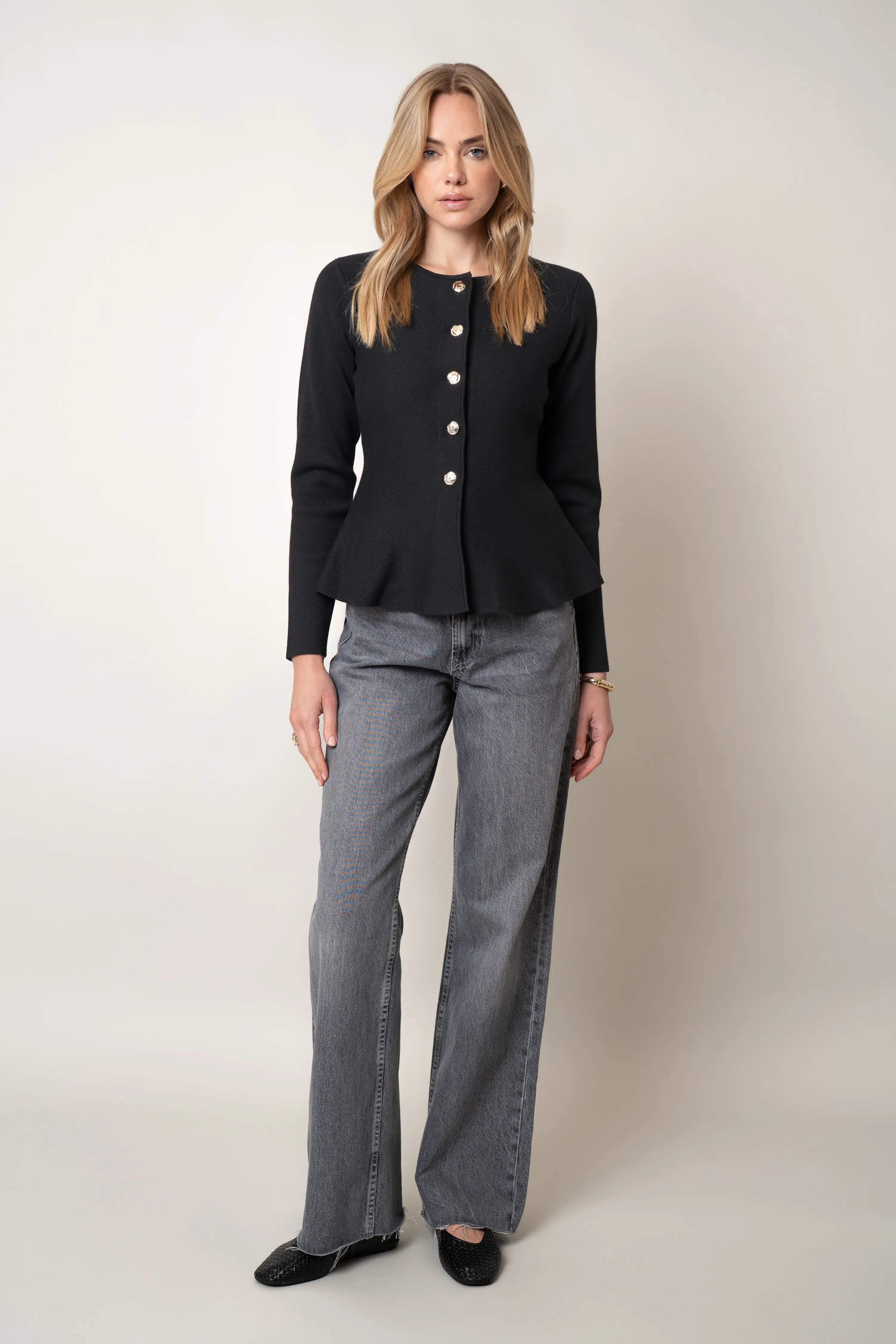 The Sculpted Button Cardigan