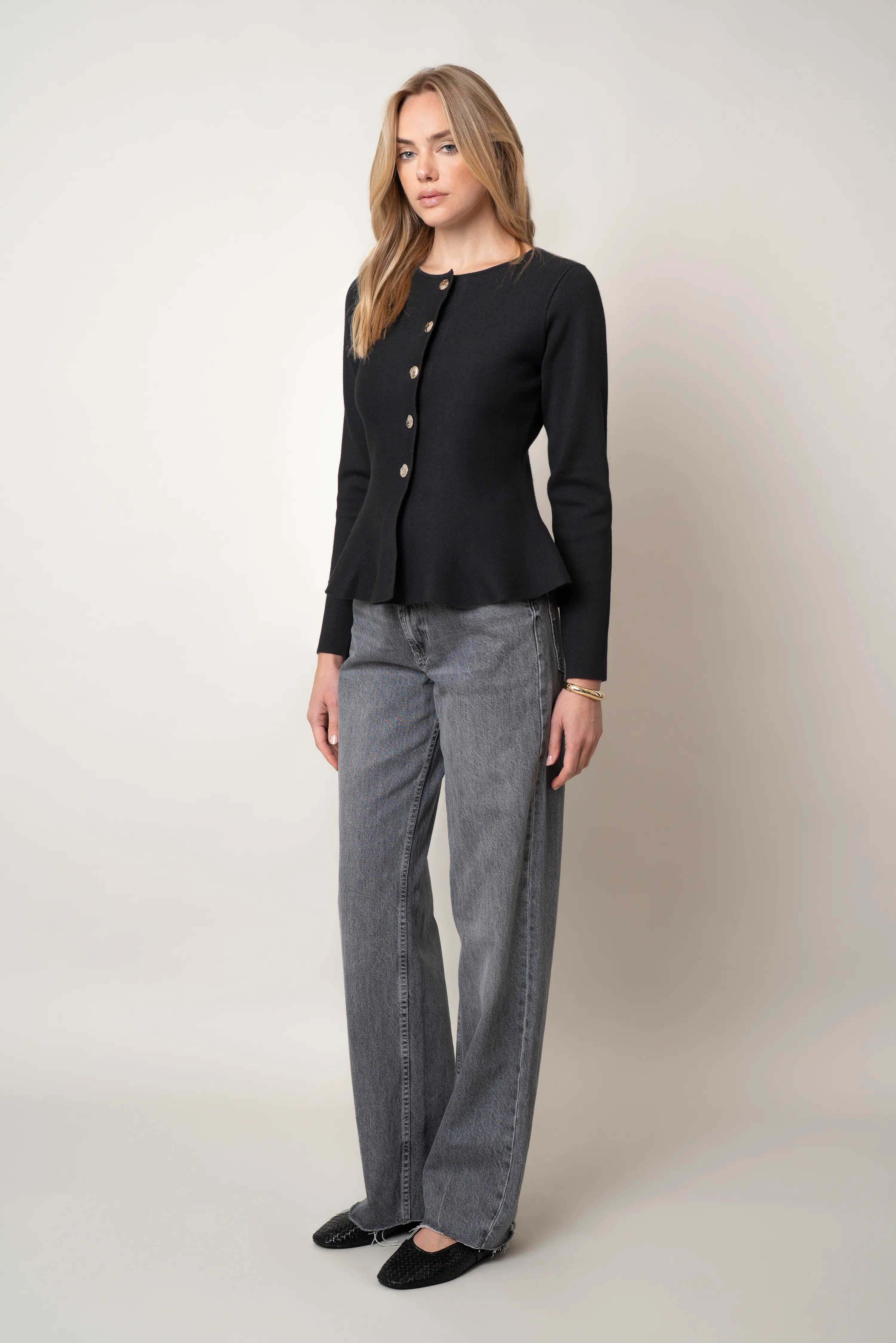 The Sculpted Button Cardigan