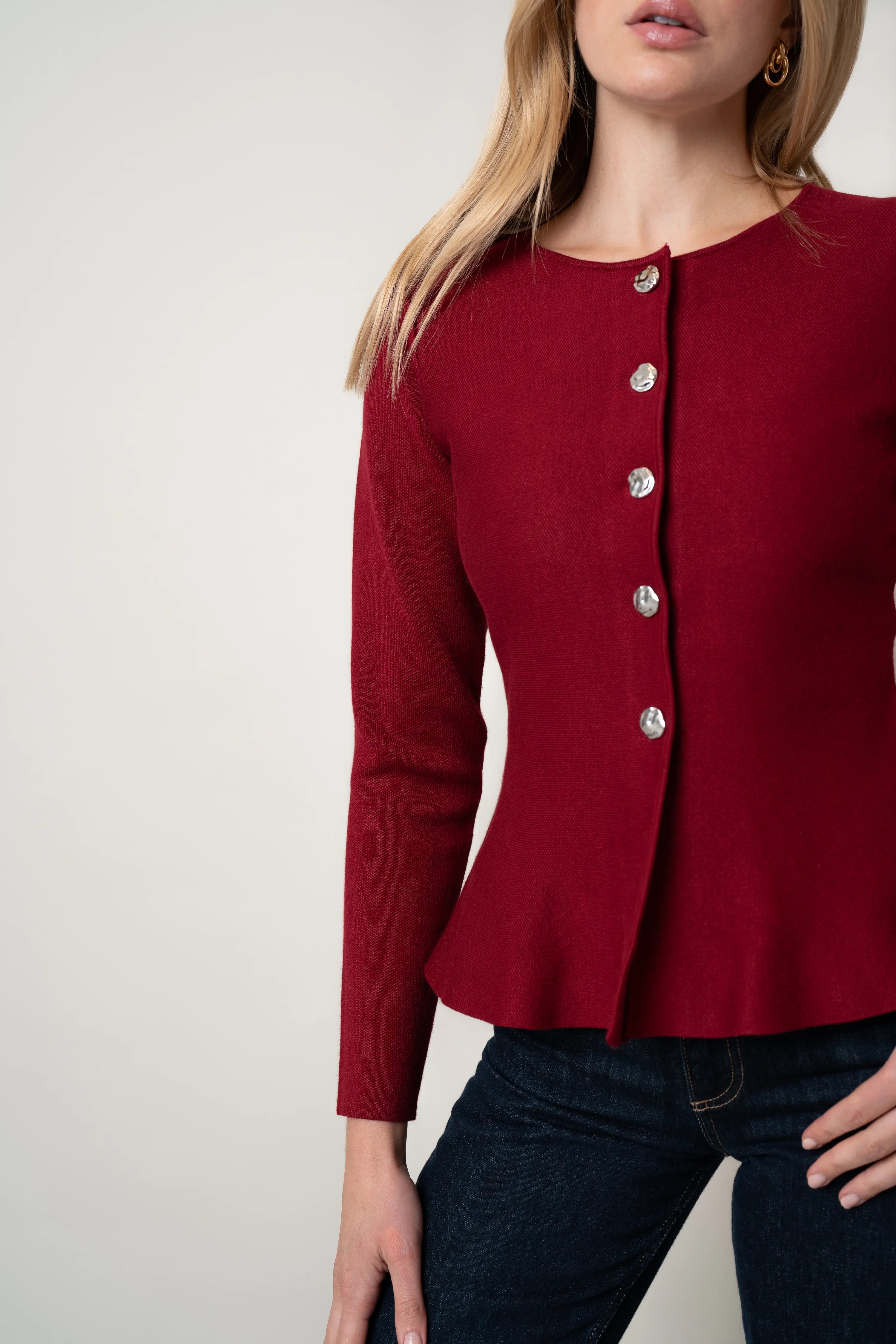 The Sculpted Button Cardigan