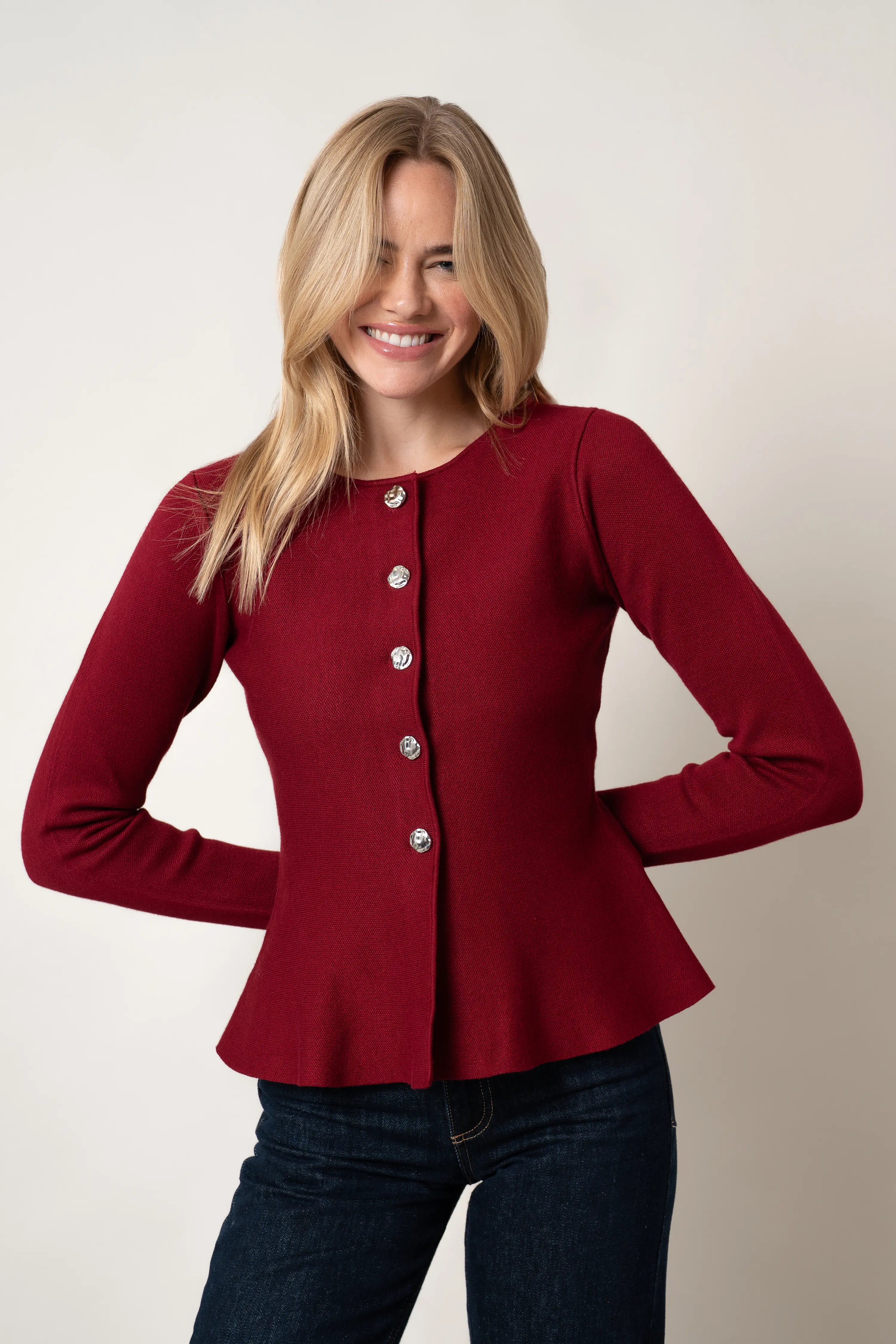 The Sculpted Button Cardigan