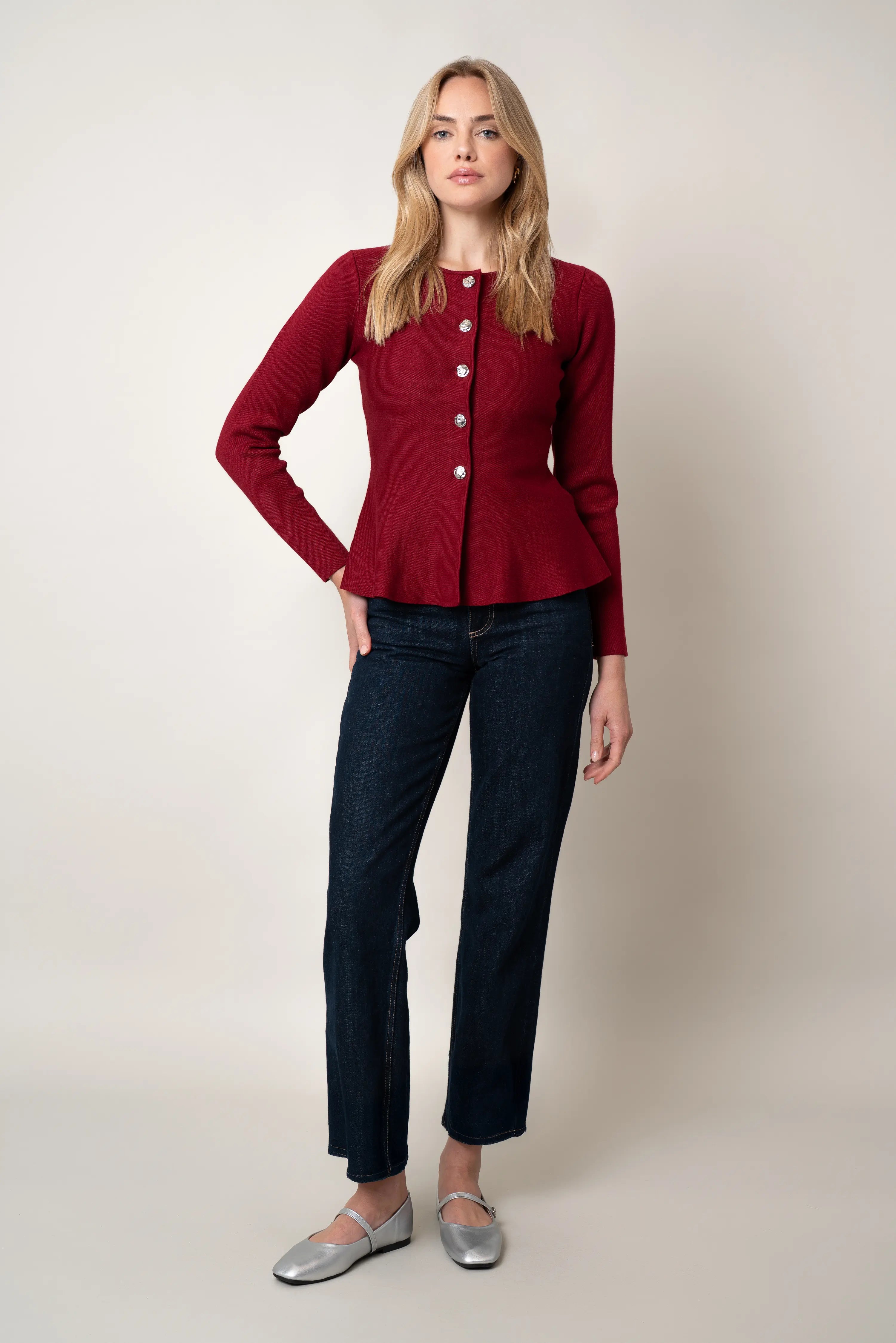 The Sculpted Button Cardigan