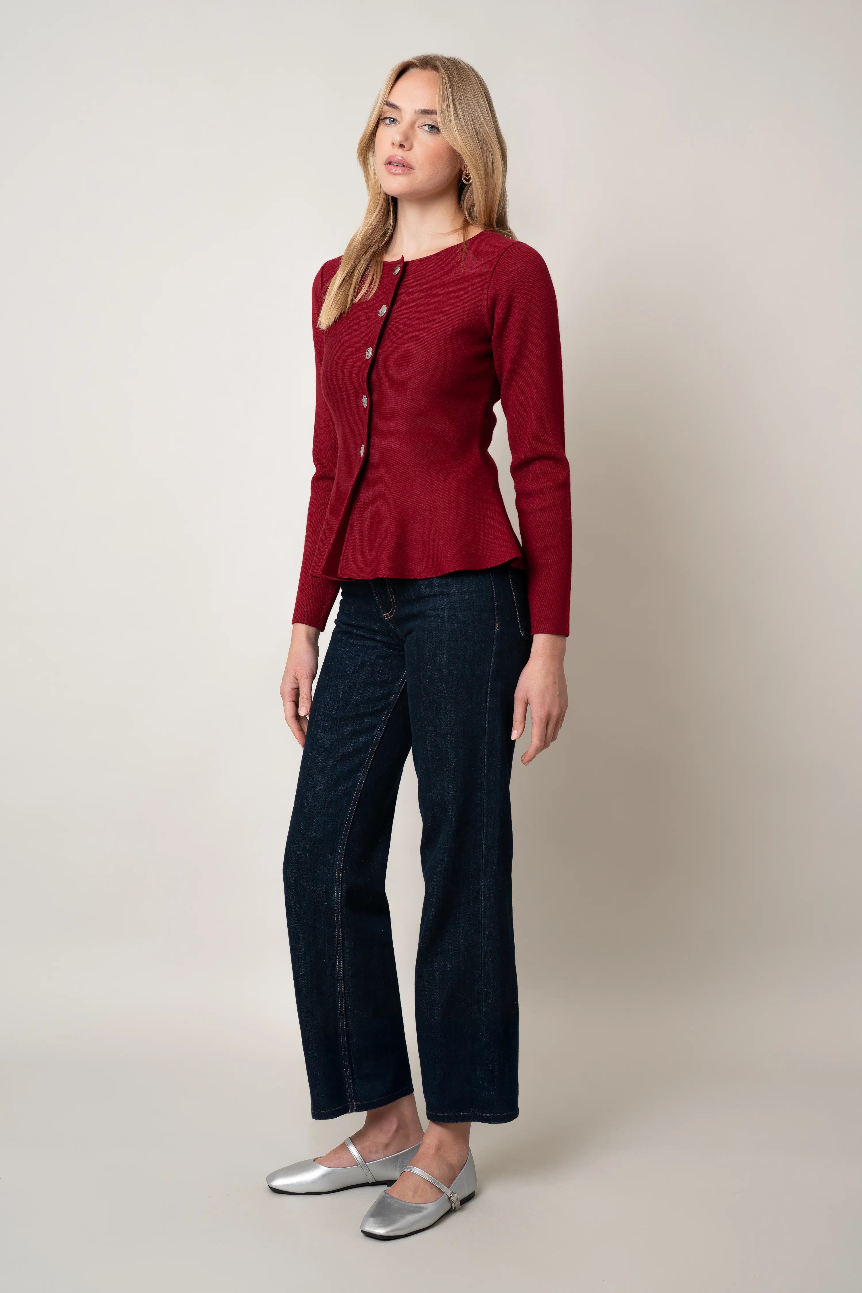 The Sculpted Button Cardigan