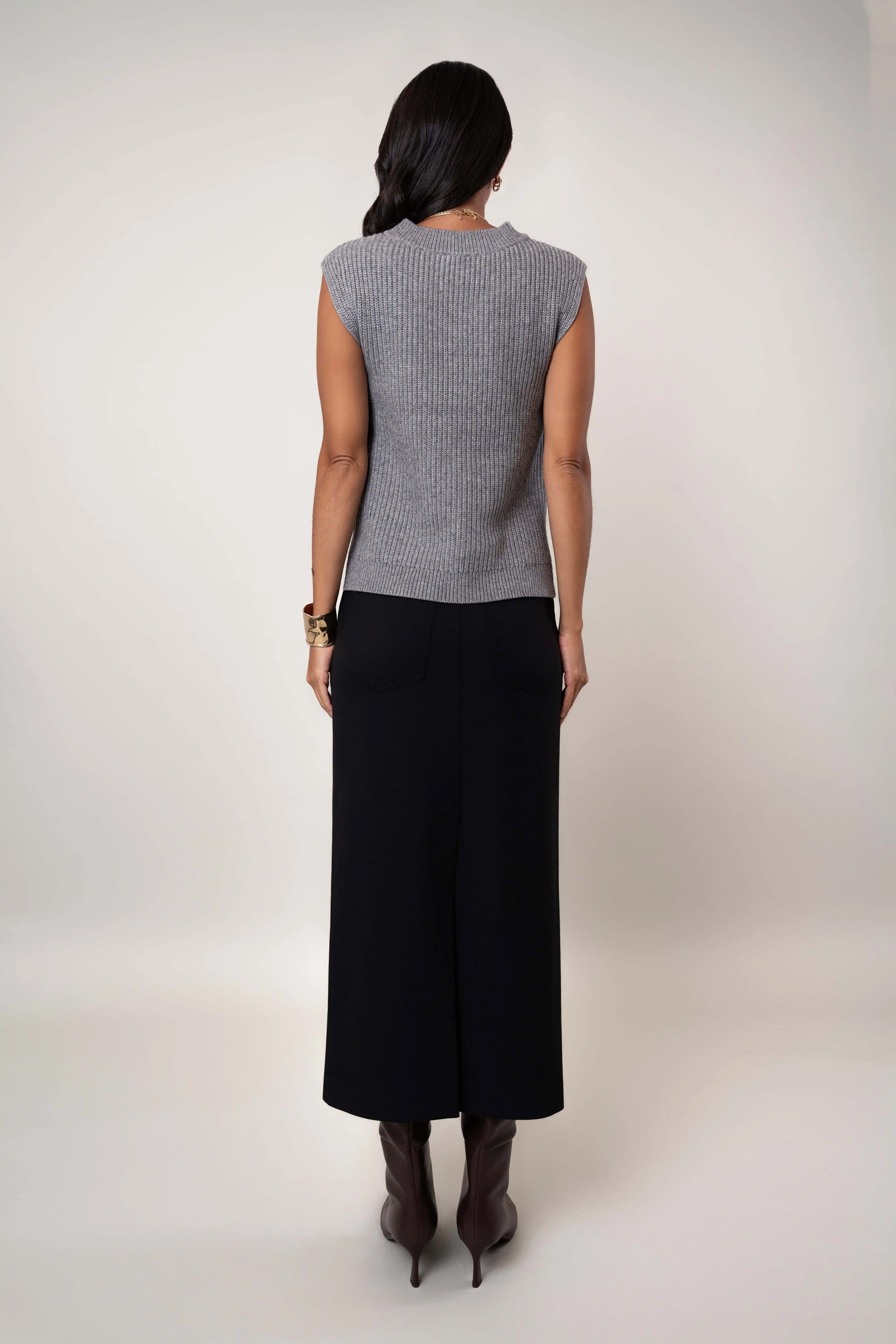 The Cable Knit V-Neck Vest