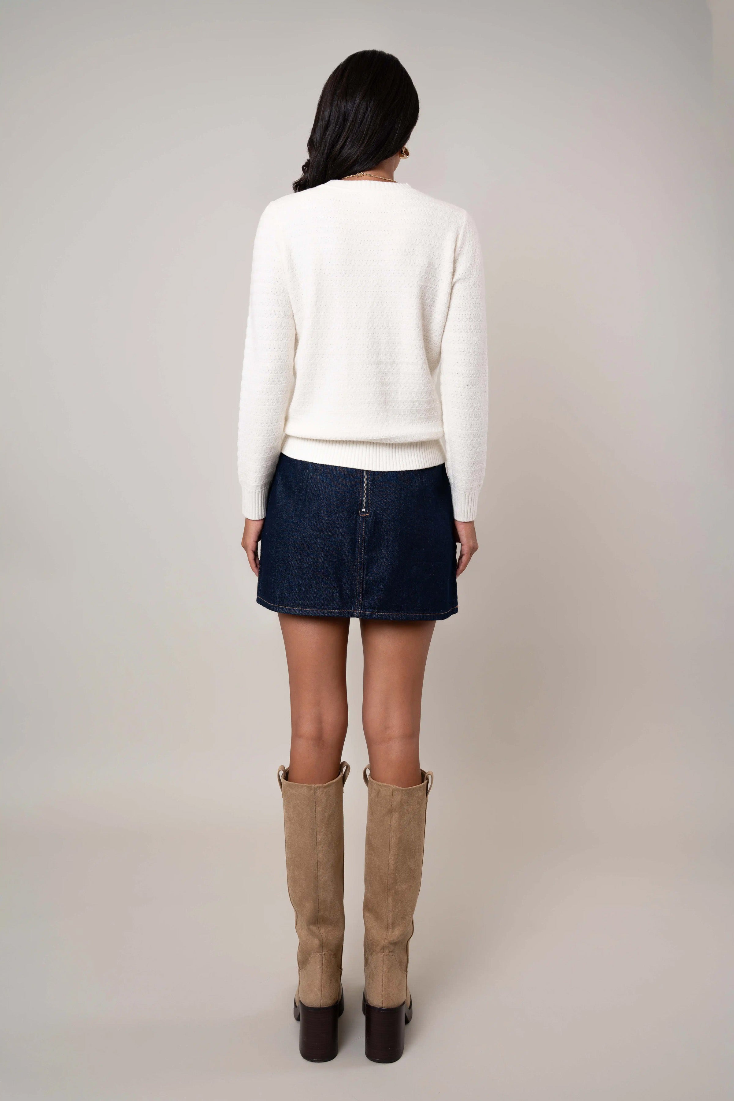 The Textured Crewneck Pullover