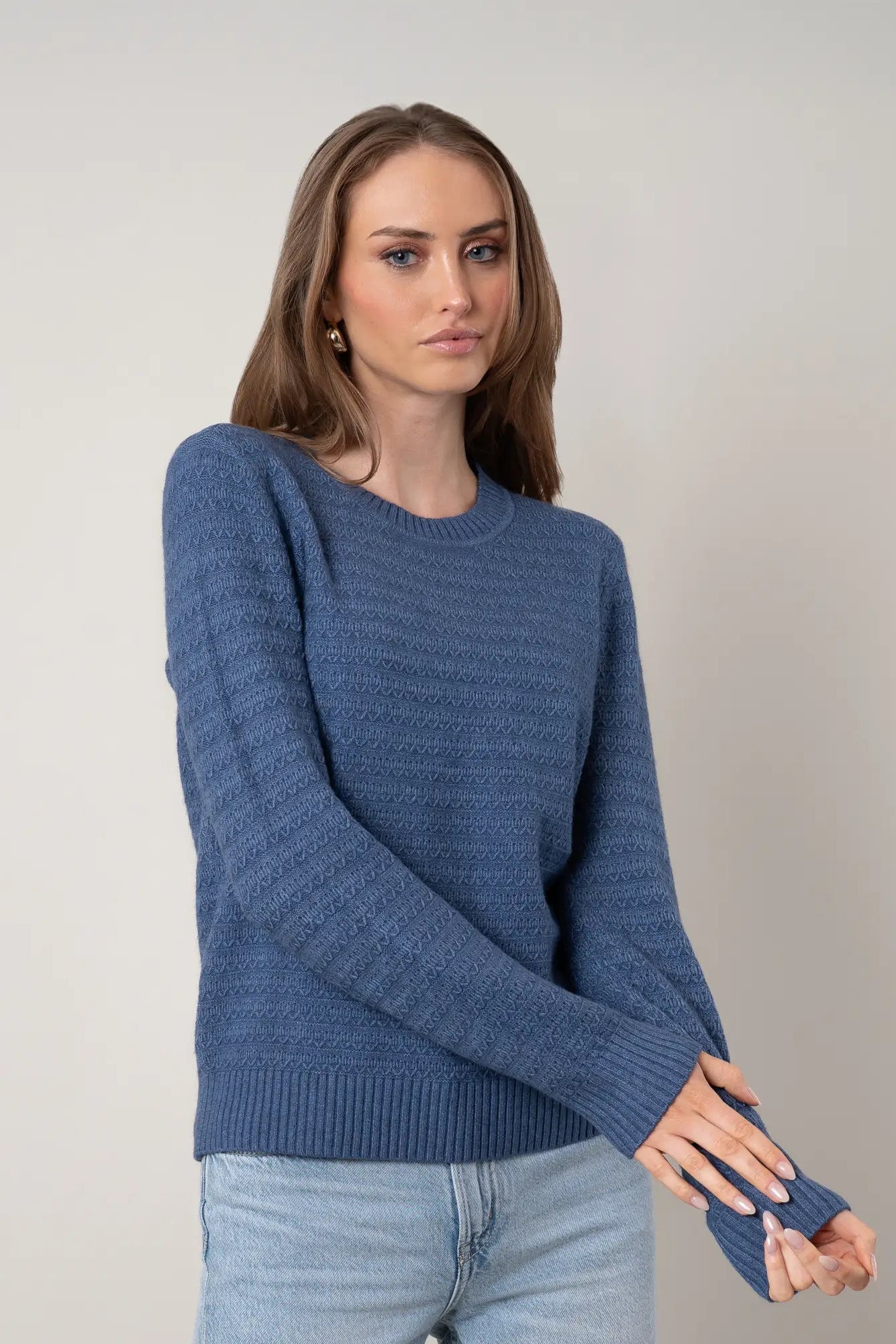 The Textured Crewneck Pullover