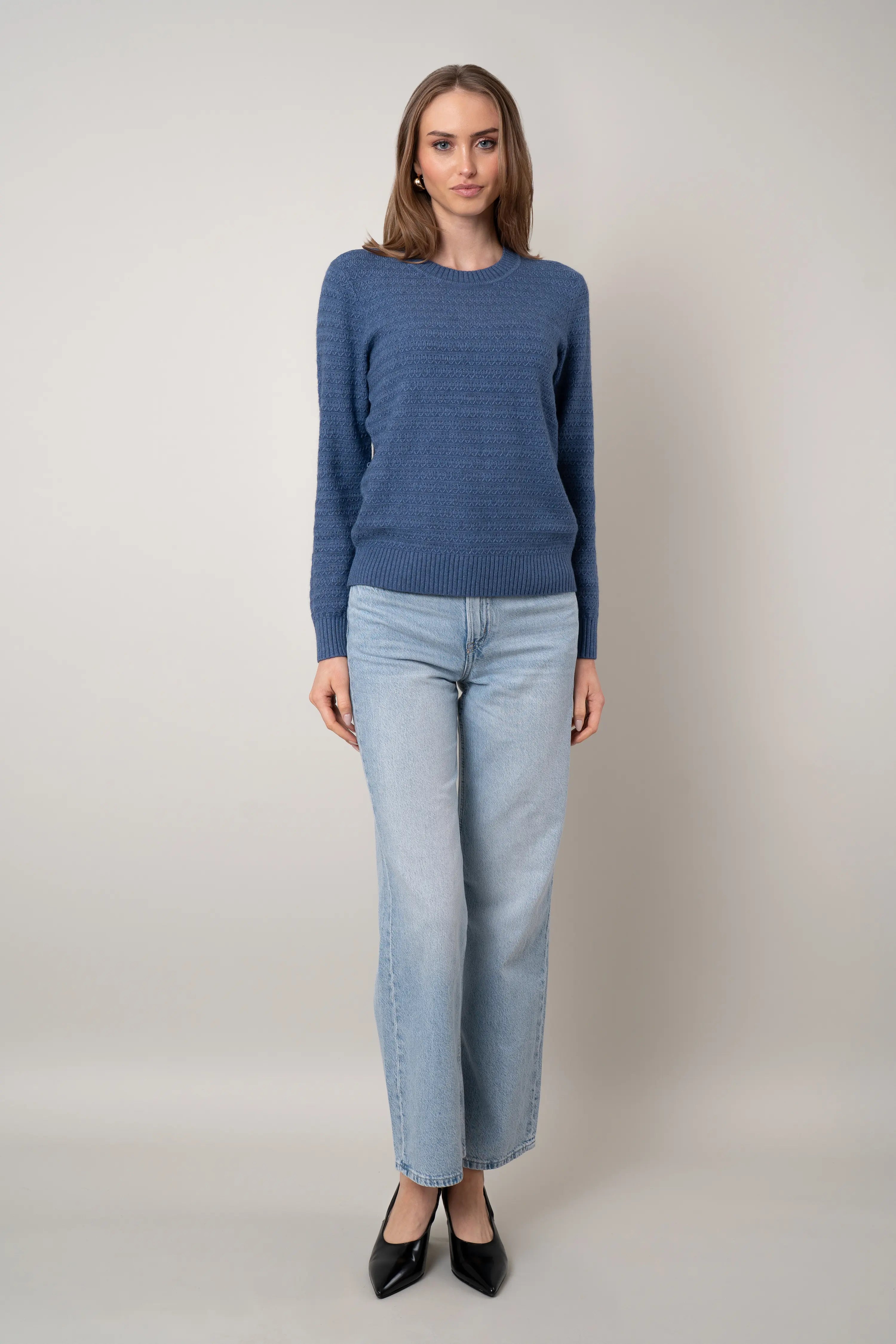 The Textured Crewneck Pullover