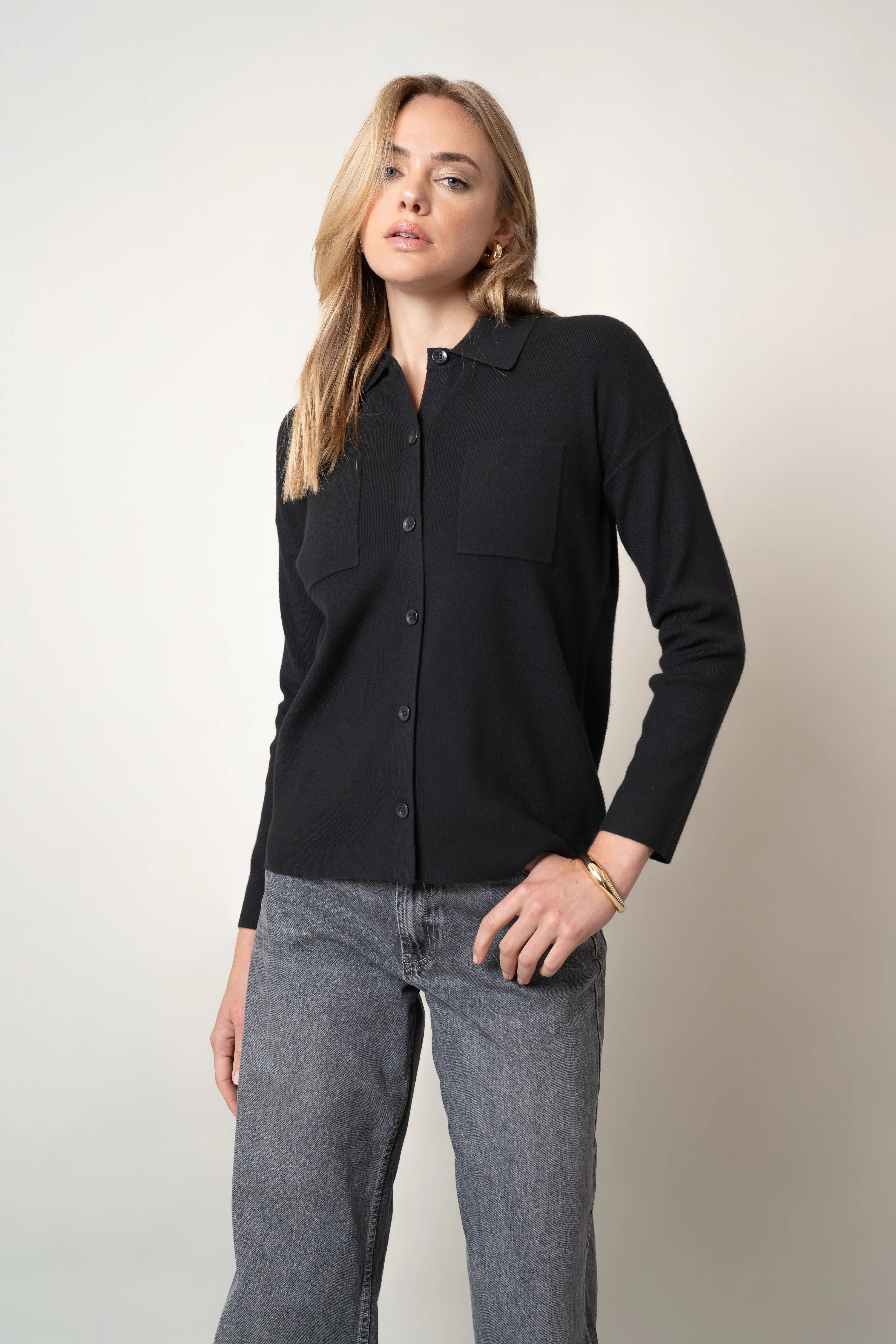 The Relaxed Shirt Cardigan