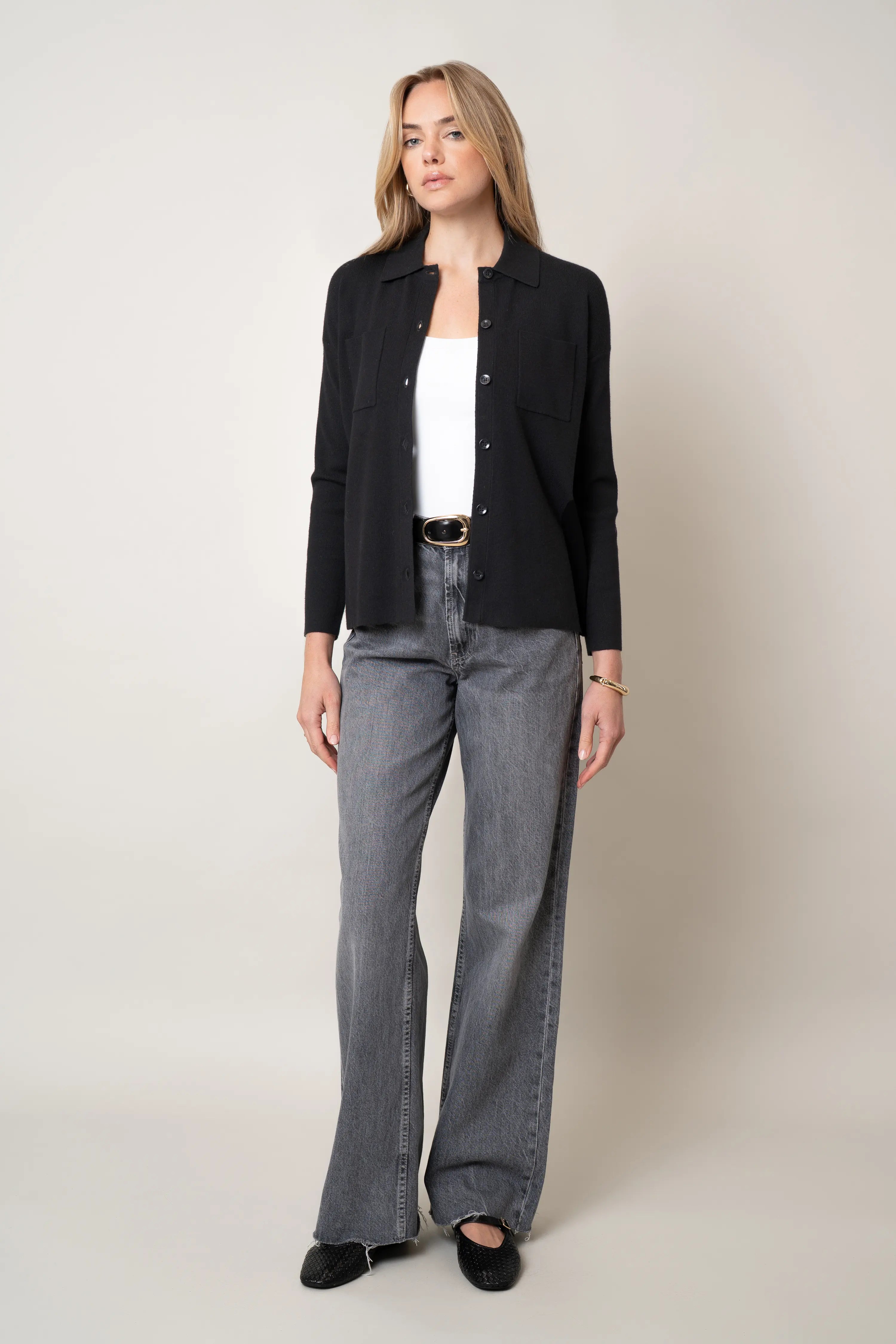 The Relaxed Shirt Cardigan