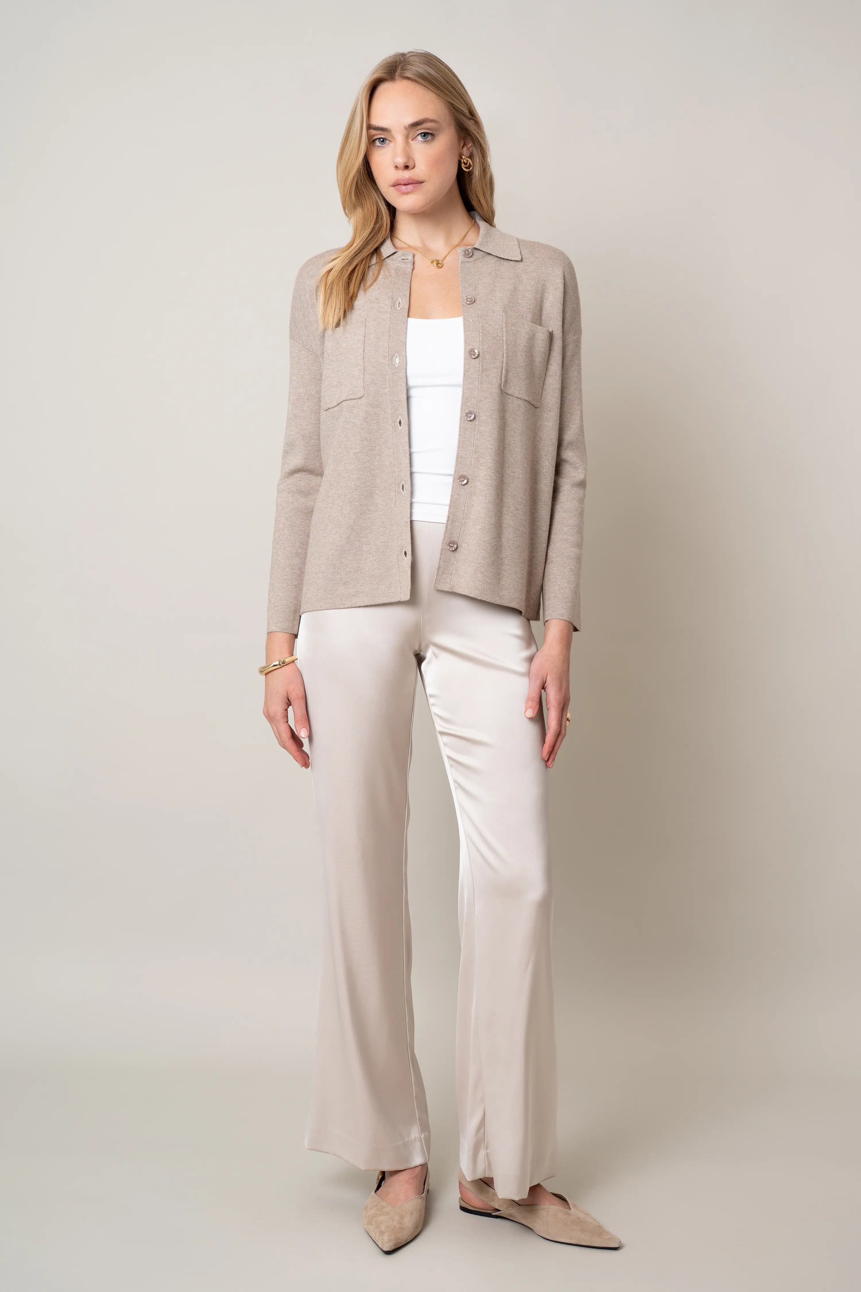 The Relaxed Shirt Cardigan