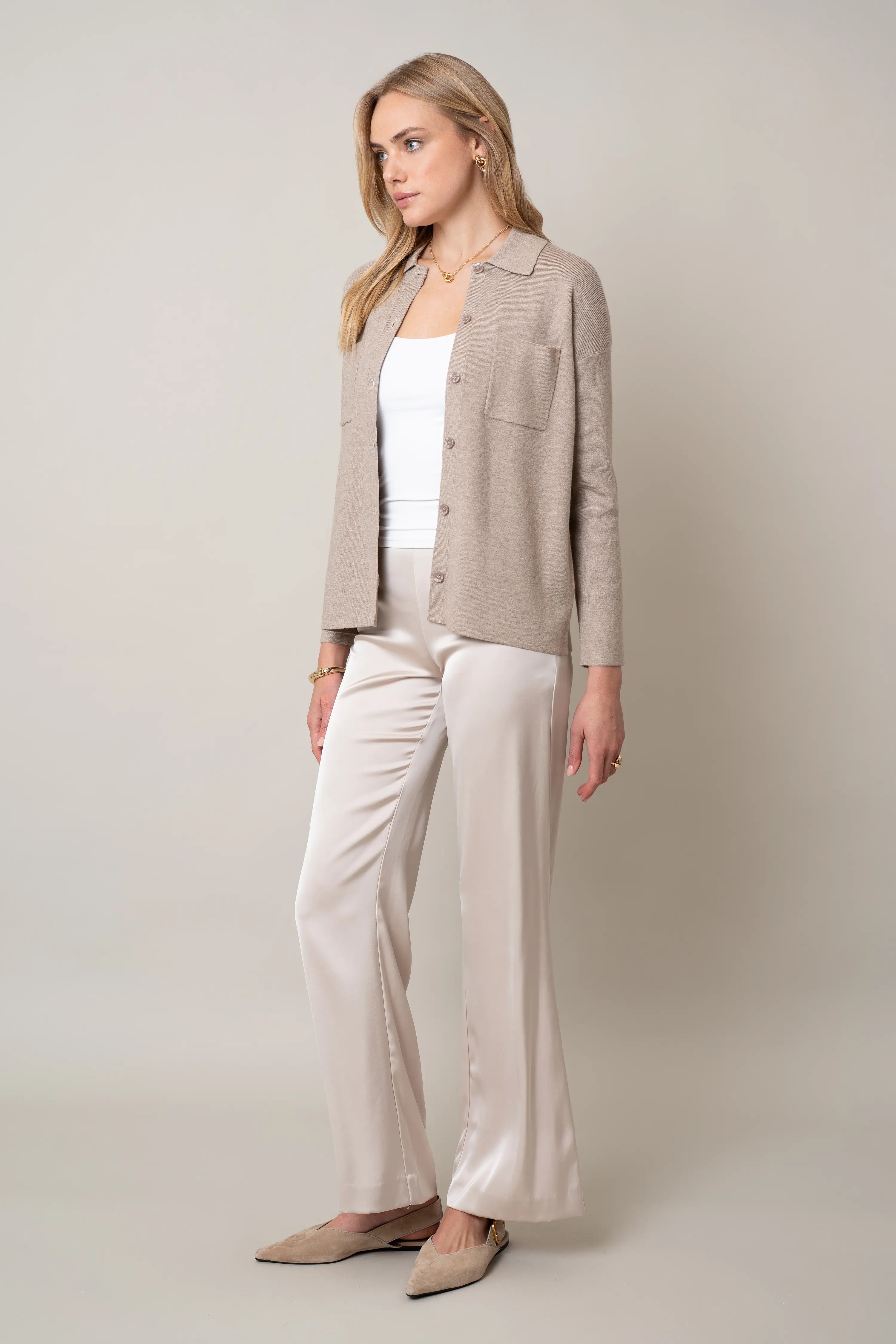 The Relaxed Shirt Cardigan