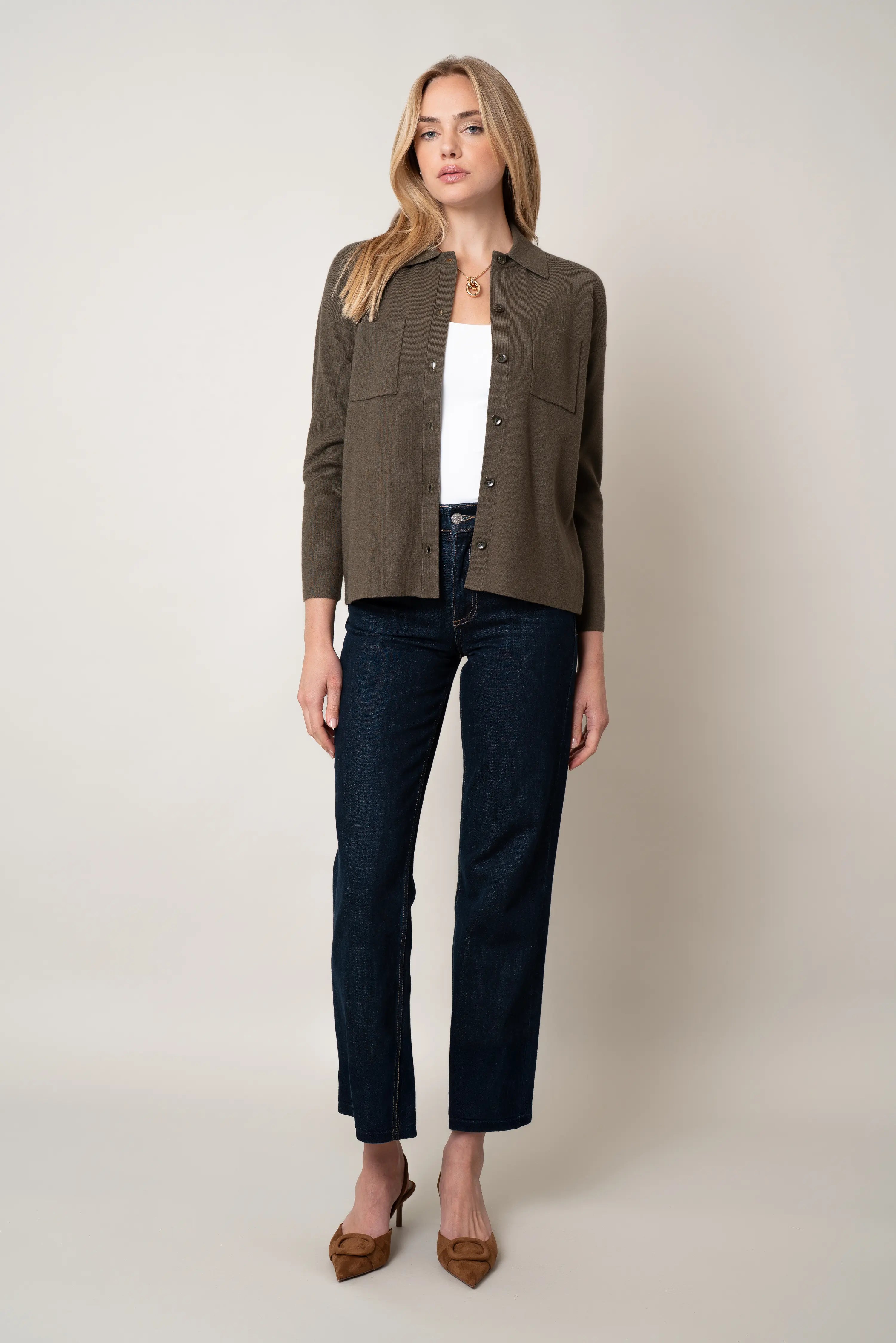 The Relaxed Shirt Cardigan