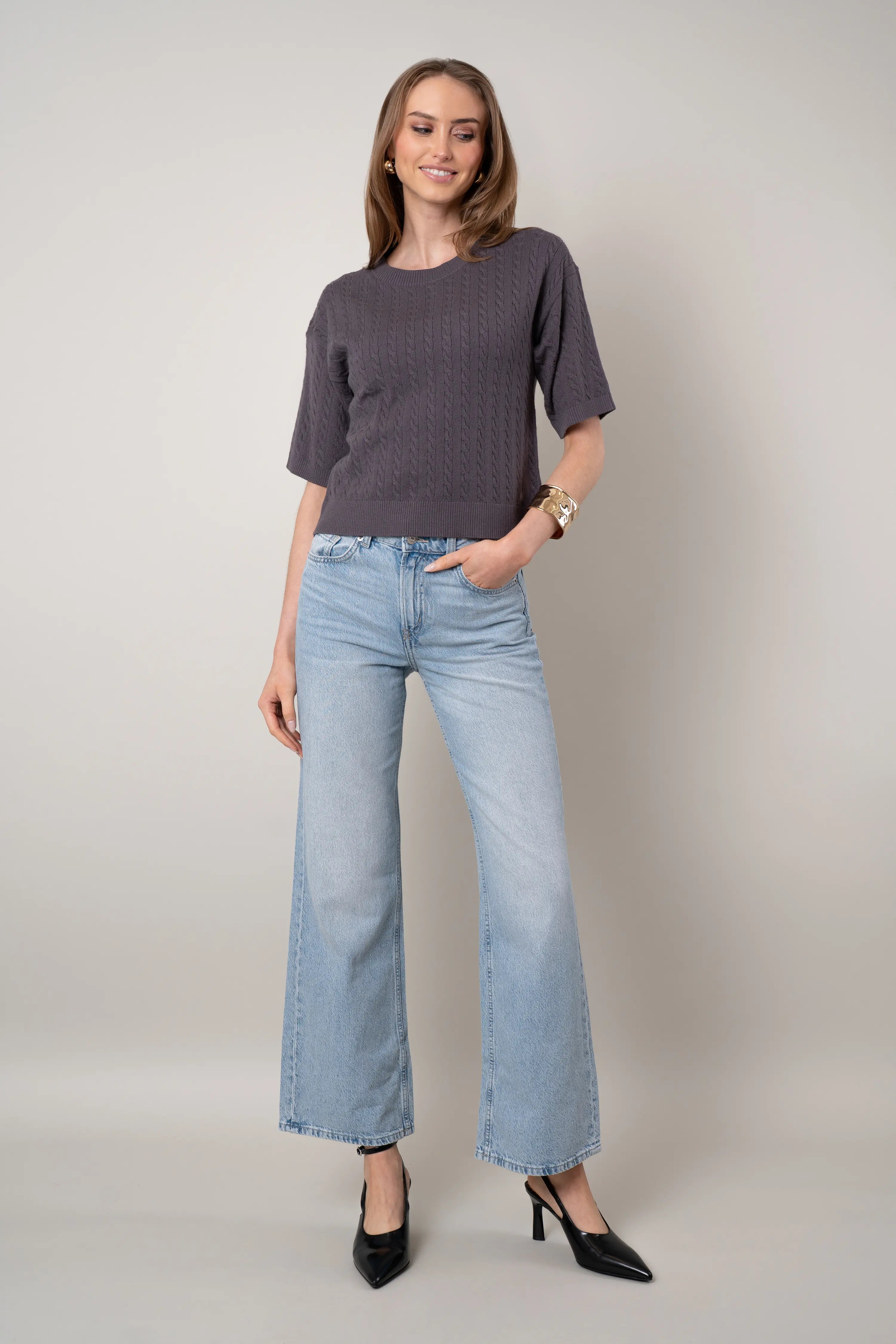 The Cable Knit Sweater Tee