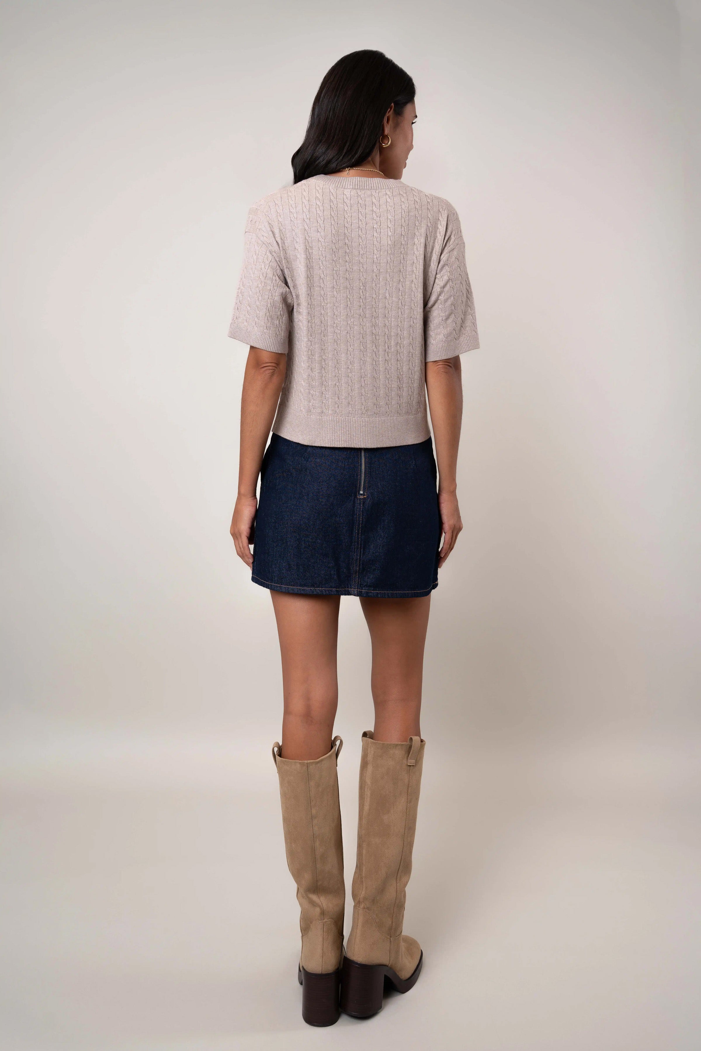 The Cable Knit Sweater Tee
