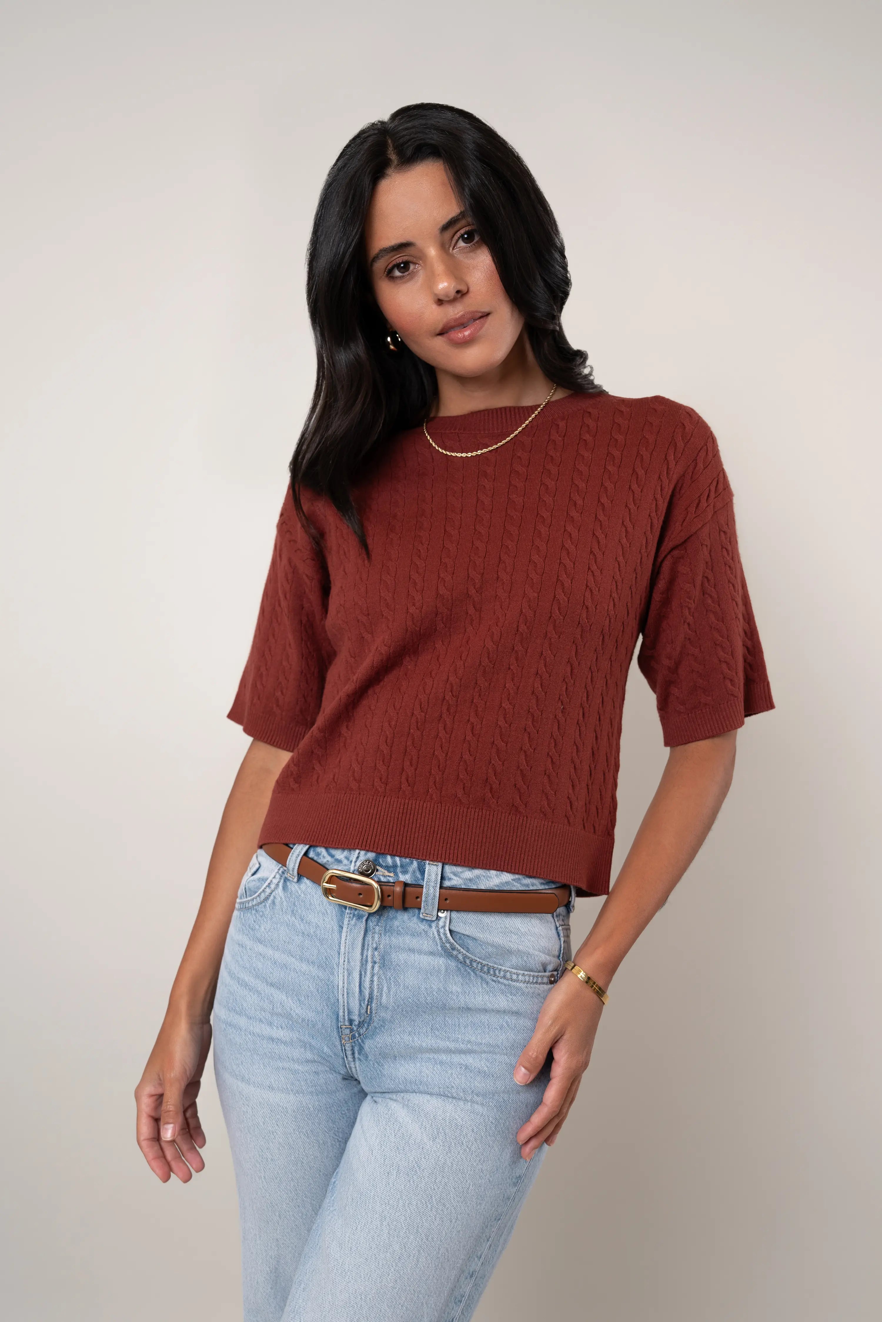 The Cable Knit Sweater Tee