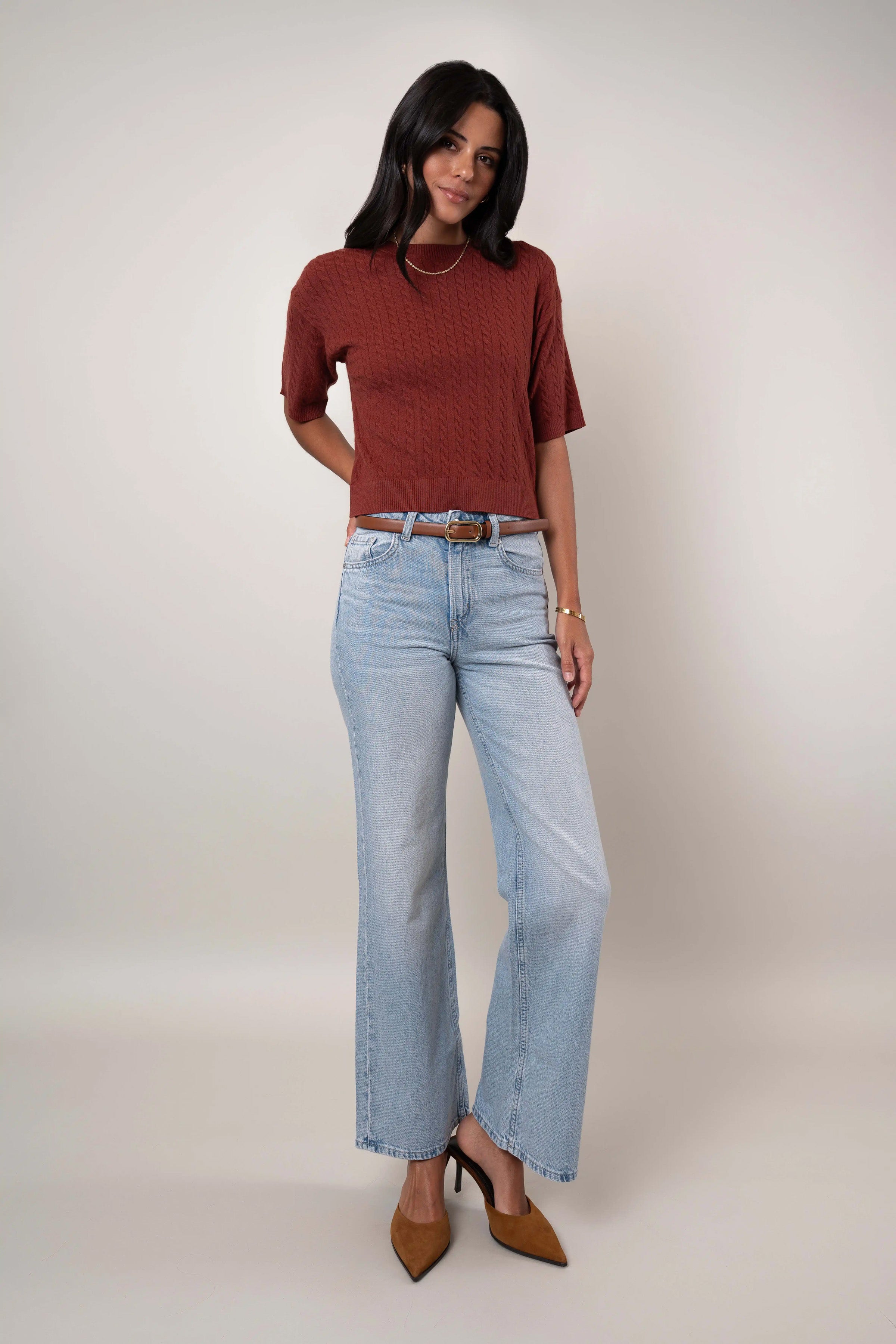 The Cable Knit Sweater Tee